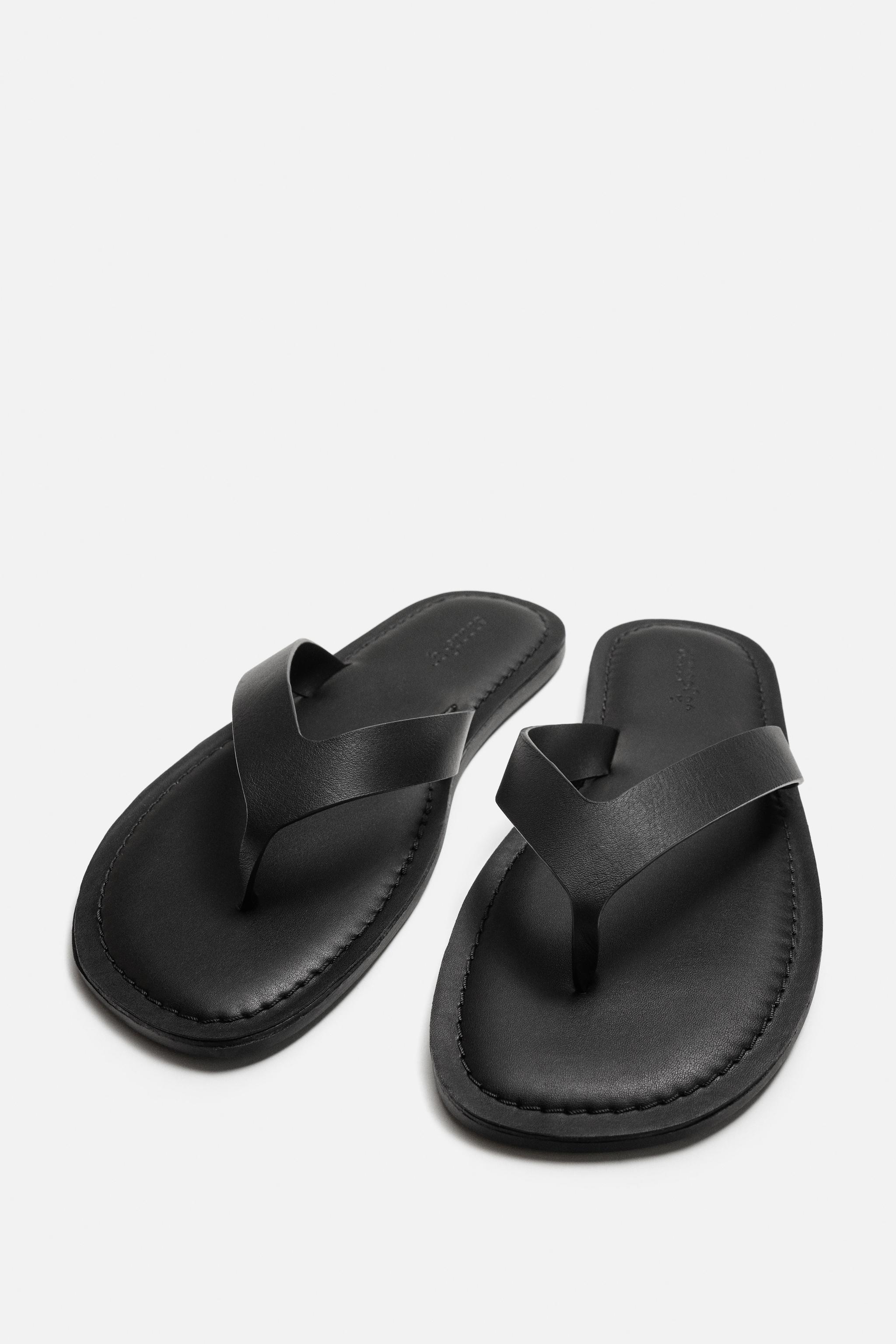 STRAPPY LEATHER SANDALS