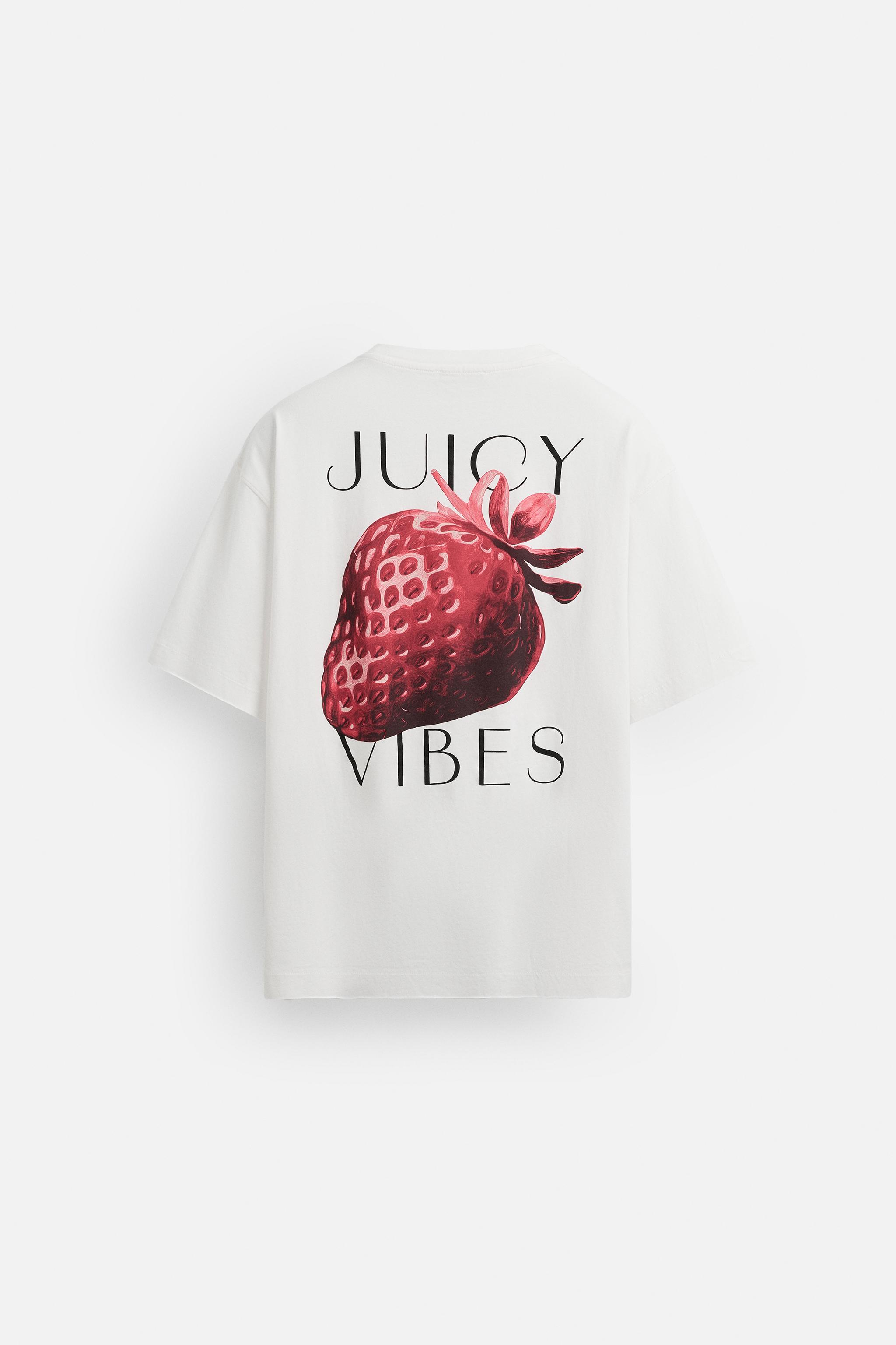 STRAWBERRY PRINT T-SHIRT