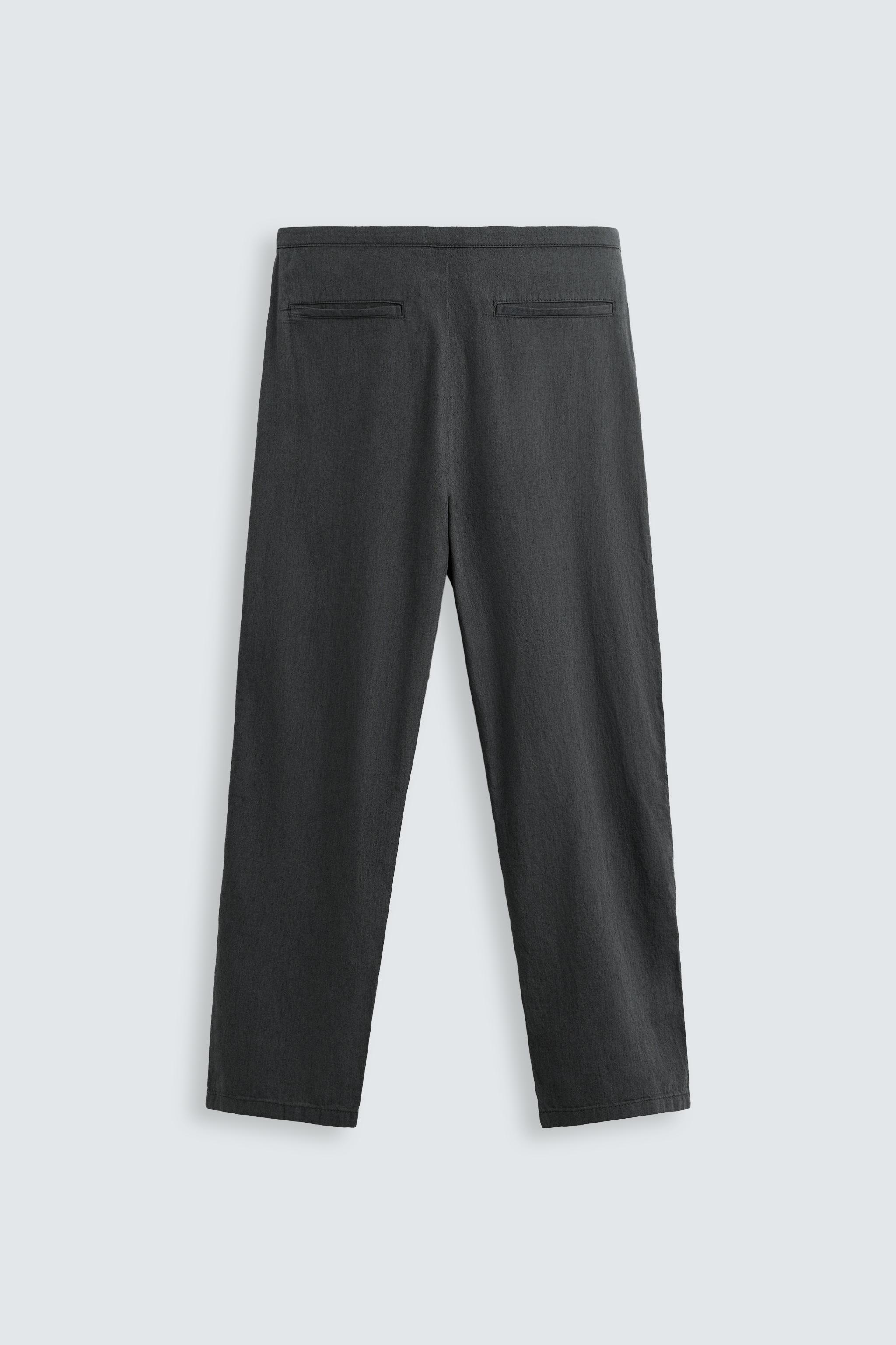 COTTON LINEN PANTS
