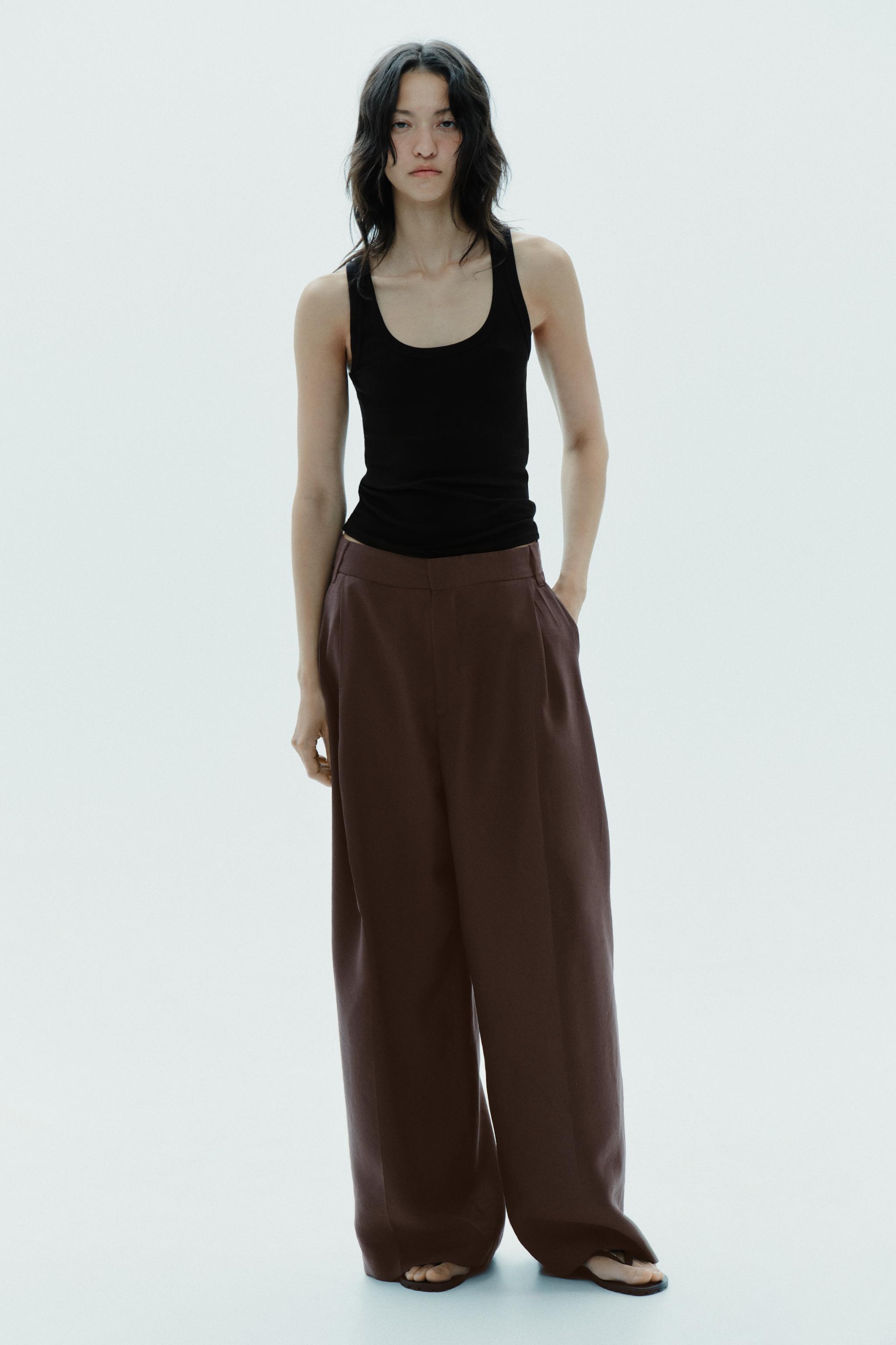 DOUBLE PLEAT FLAP PANTS
