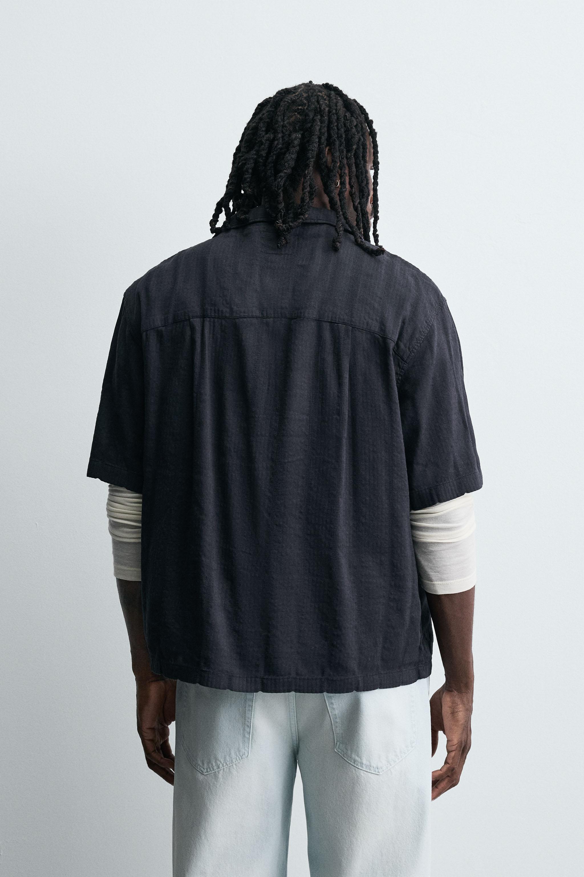 STRIPED JACQUARD SHIRT