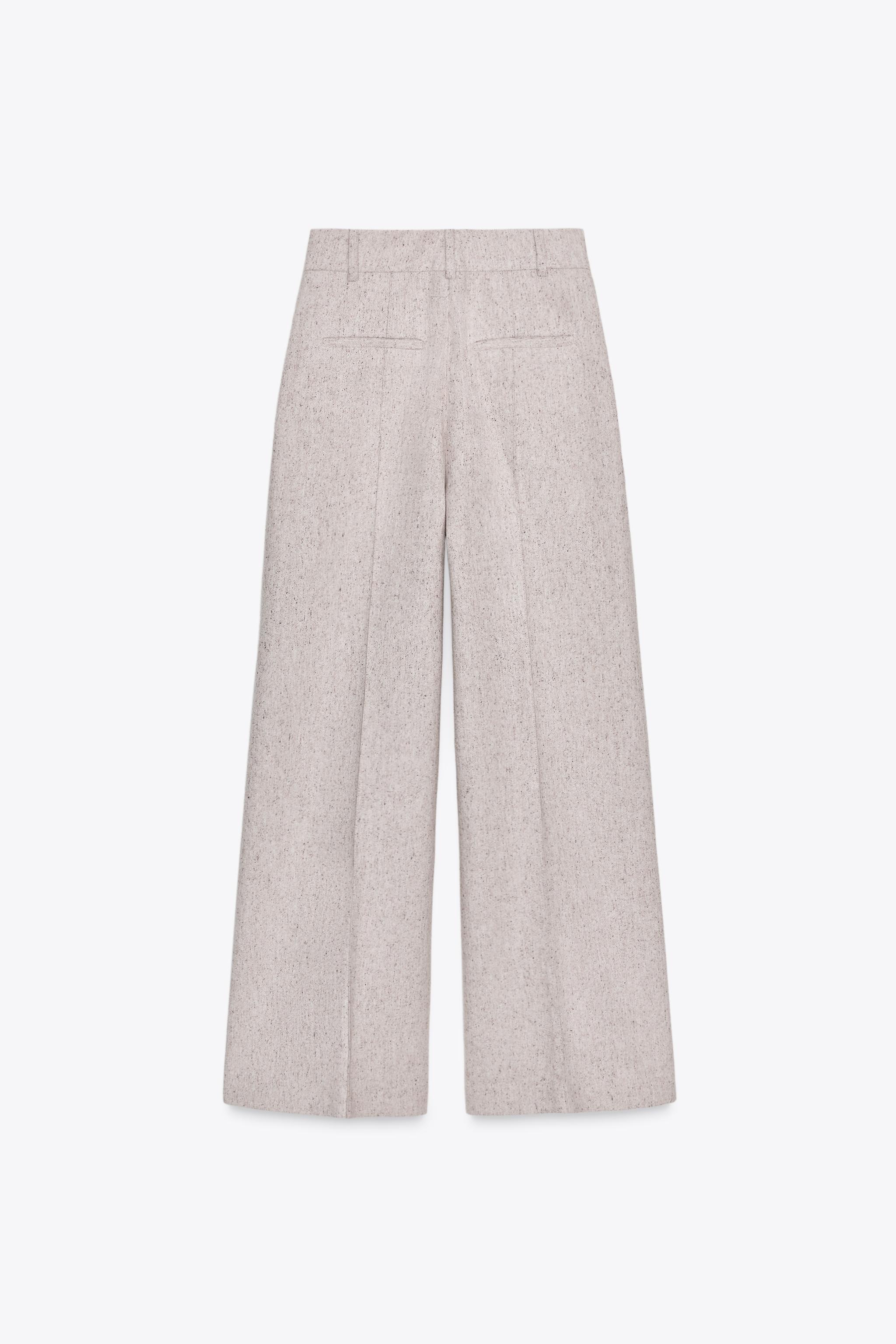 ZW COLLECTION WIDE LEG STRUCTURE PANTS