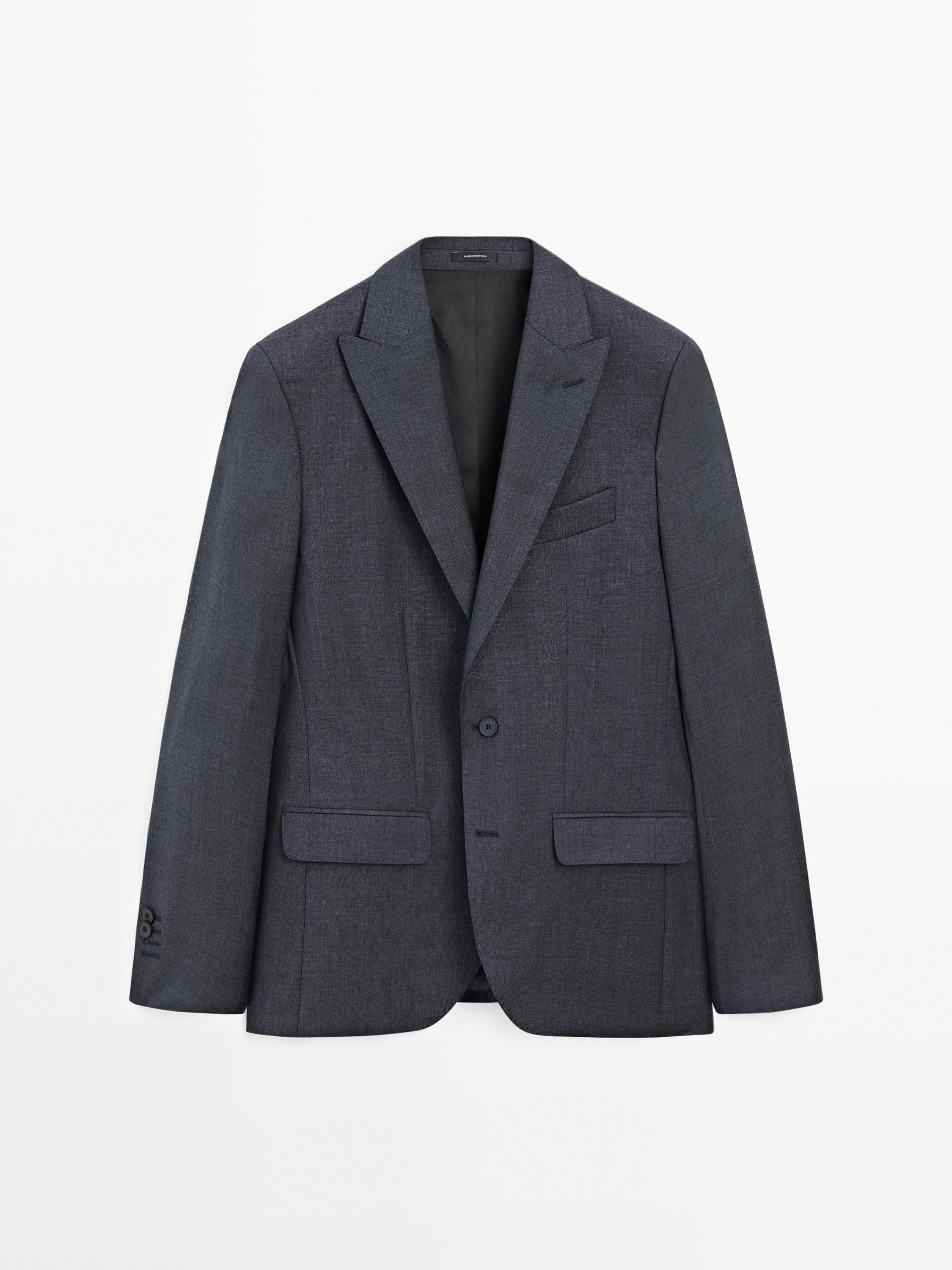 100% wool suit blazer