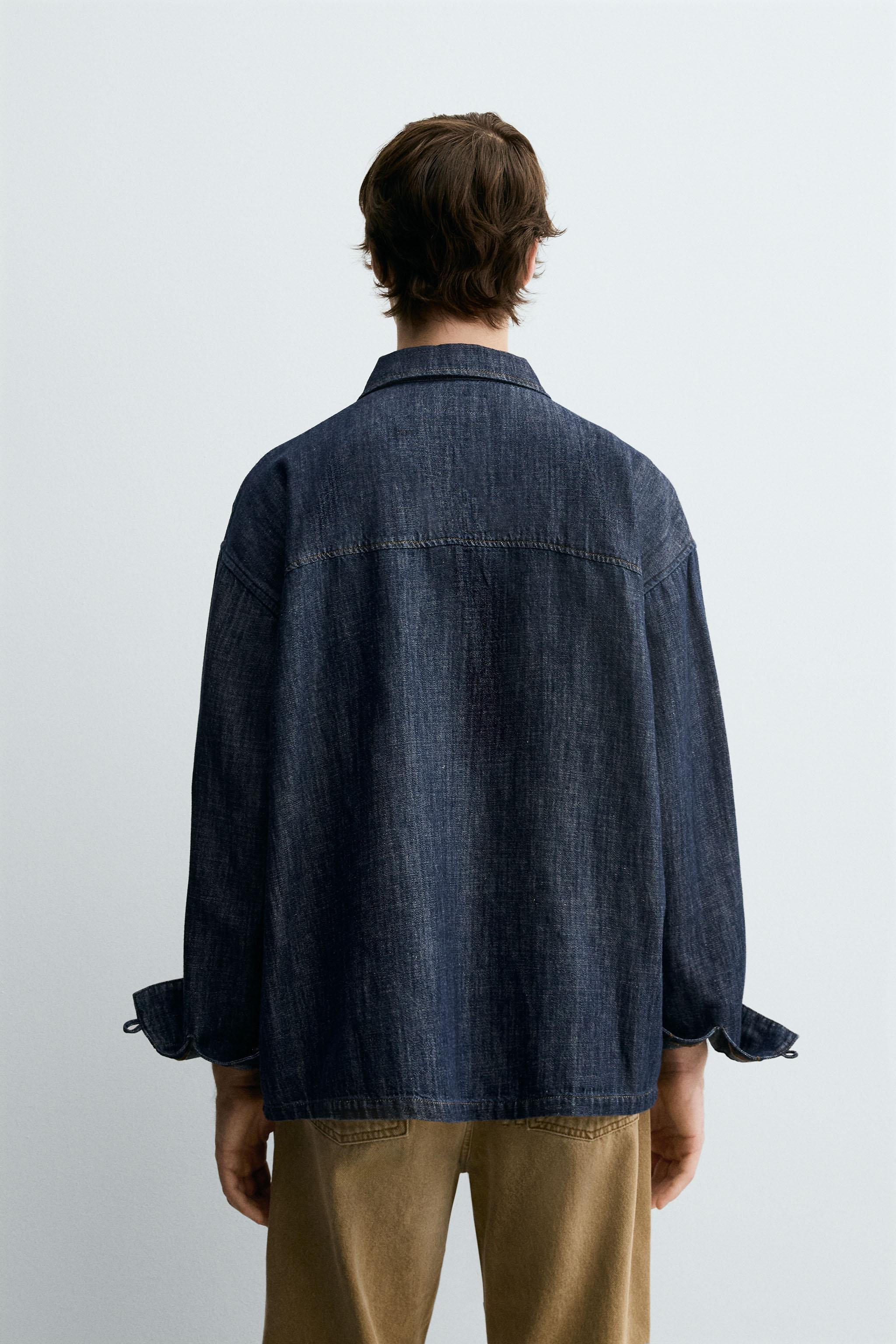 COTTON-LINEN DENIM SHIRT