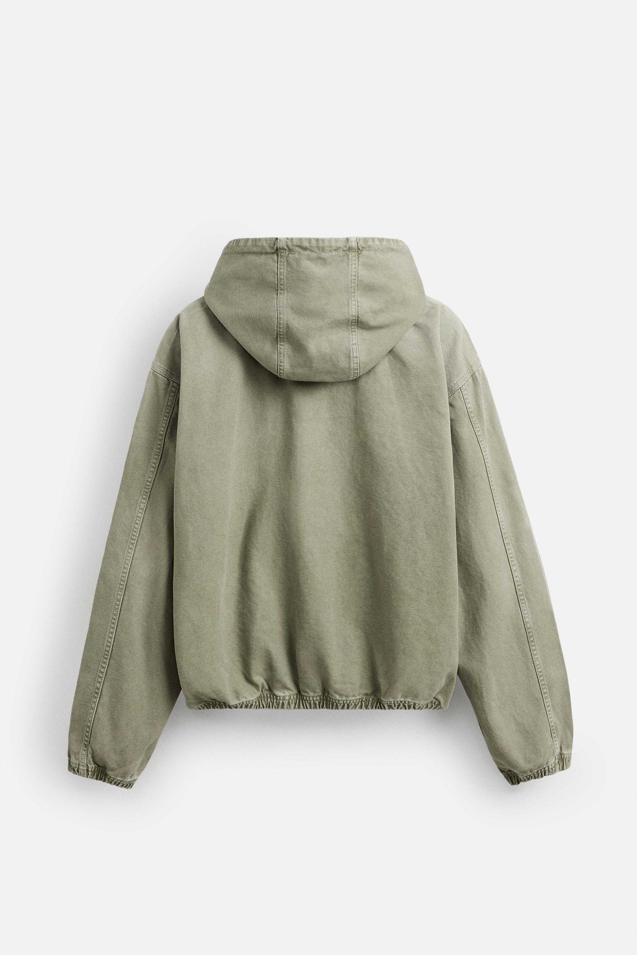 WASHED HOODED JACKET