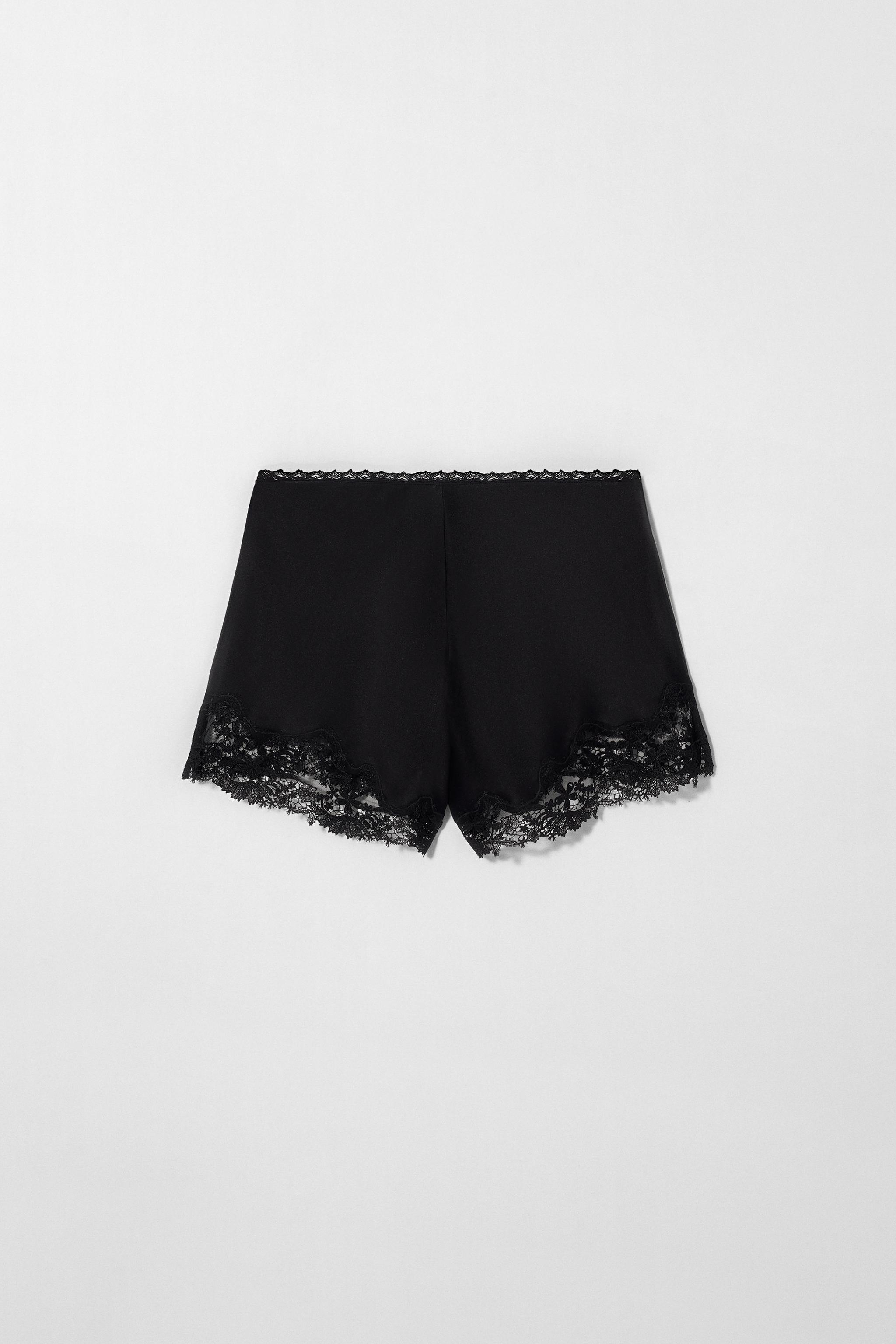 KATE MOSS X ZARA SILK LINGERIE SHORTS