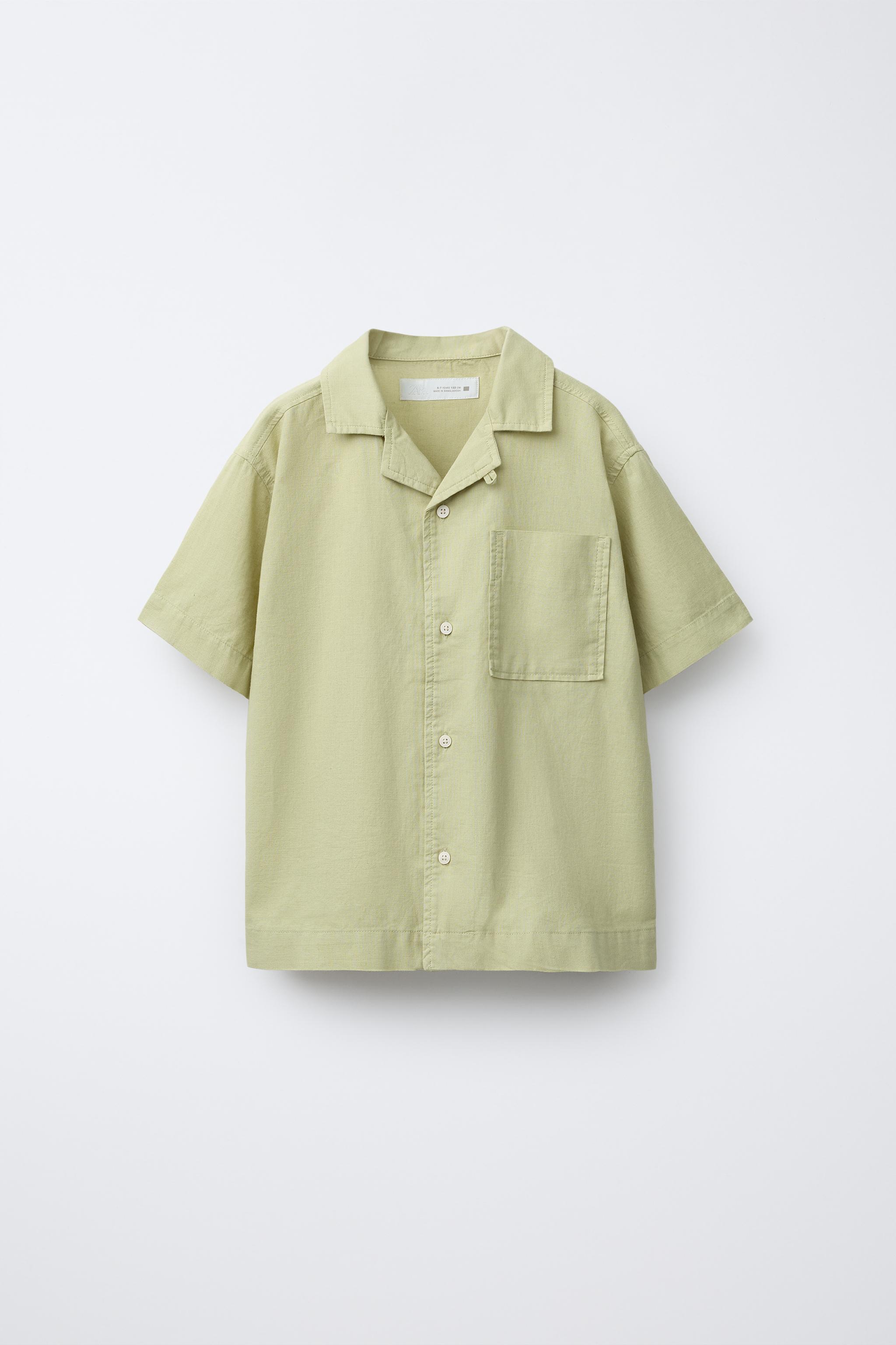 COTTON LINEN BLEND SHIRT