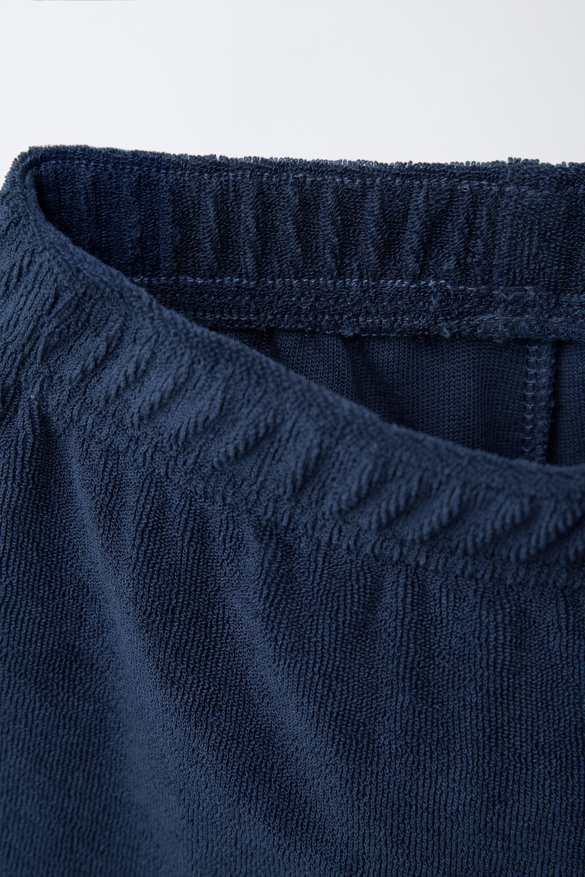 LABEL TERRY CLOTH POLO AND SHORTS SET