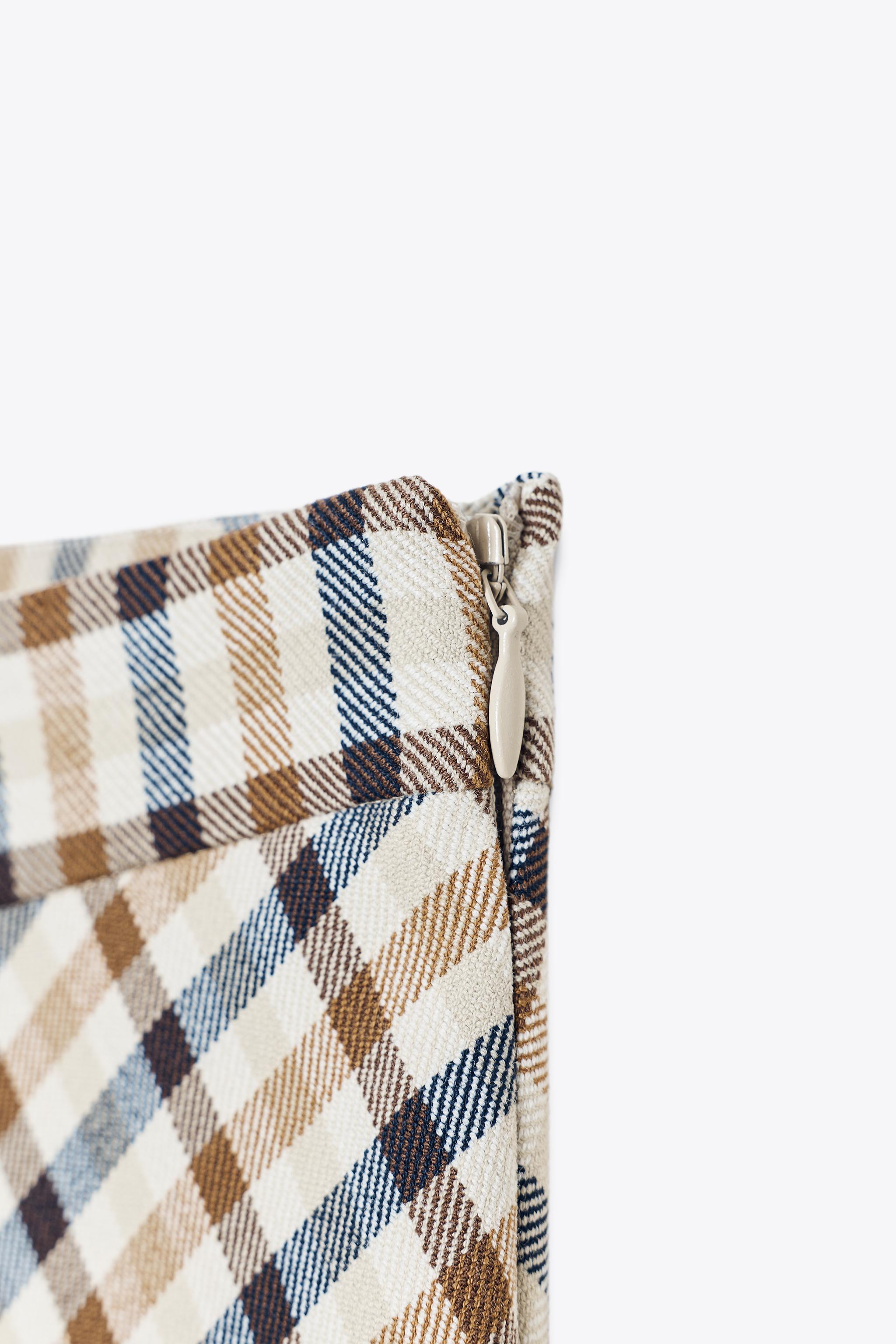 PLAID CAPE SKIRT ZW COLLECTION