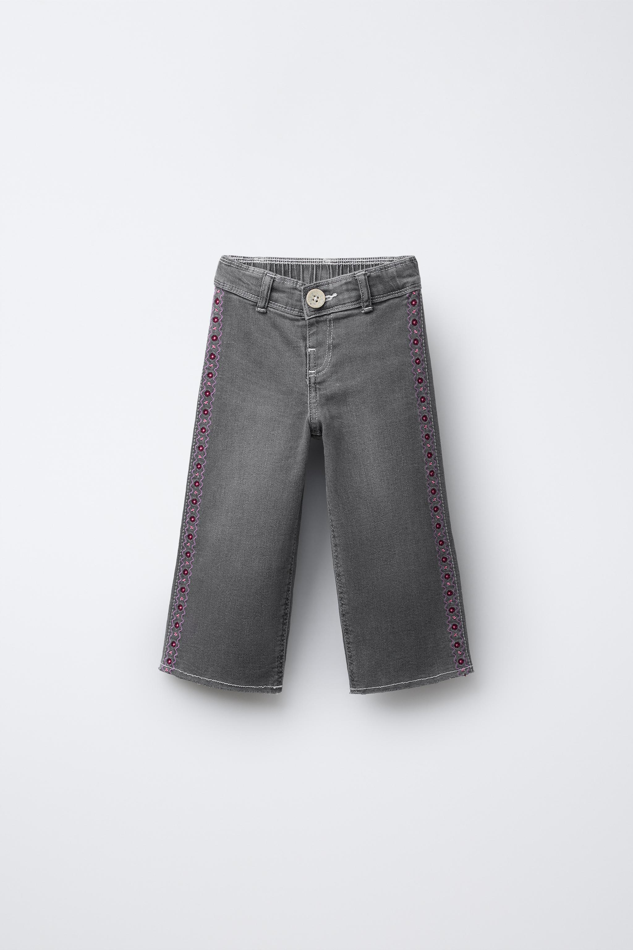 EMBROIDERED FLORAL SAILOR JEANS