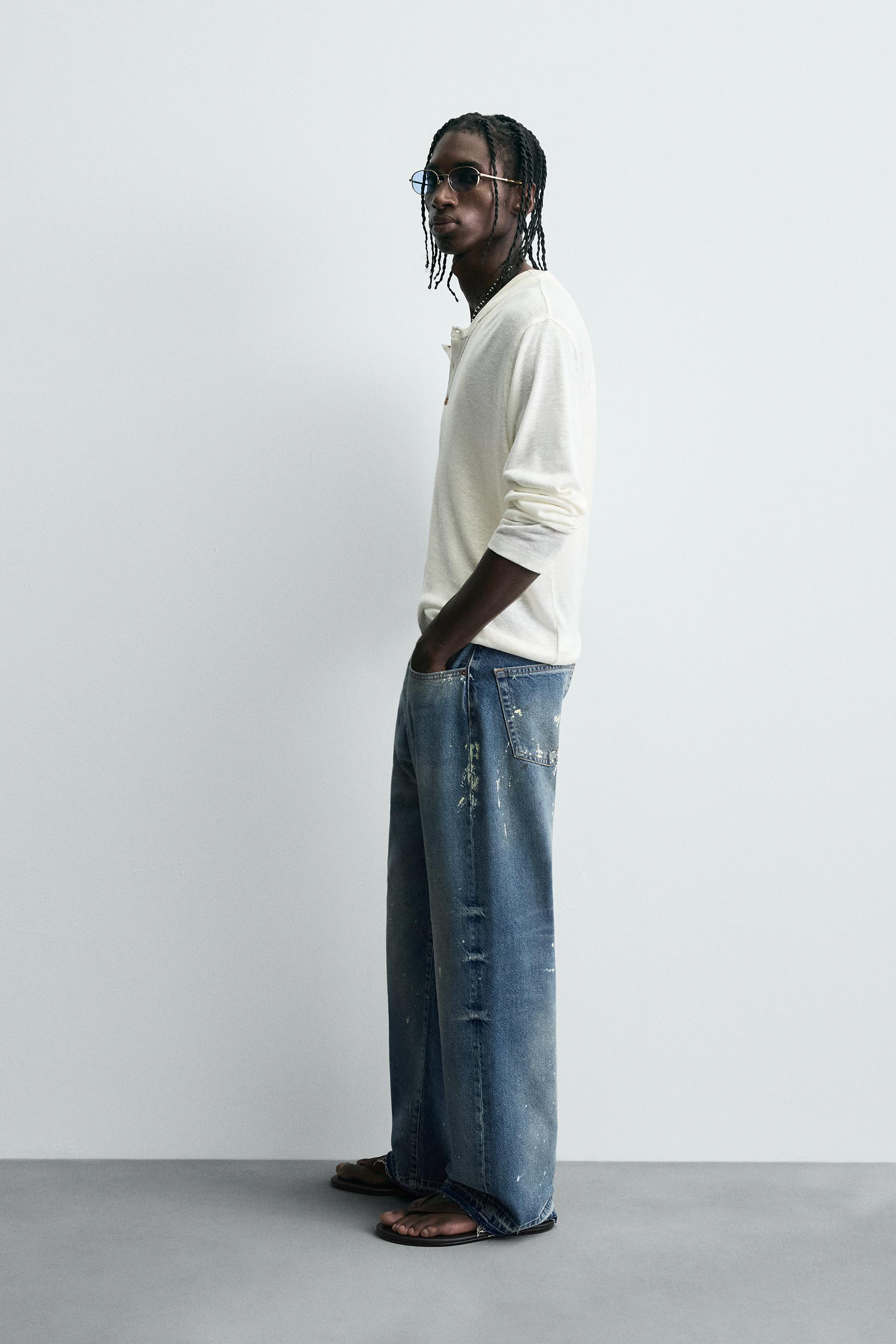 SPLATTER LOOSE FIT JEANS