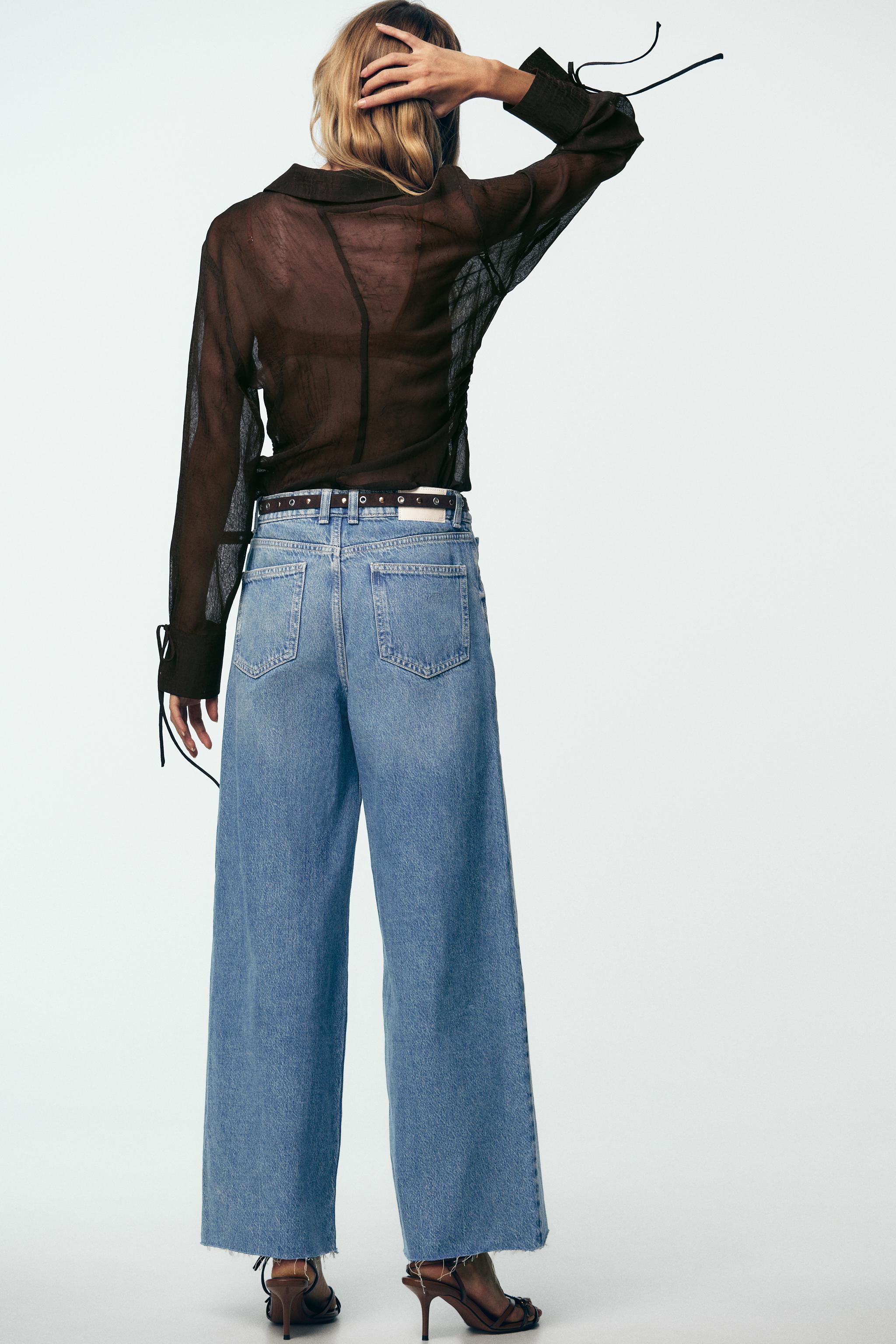 SEMI-SHEER SHIRT WITH TIES