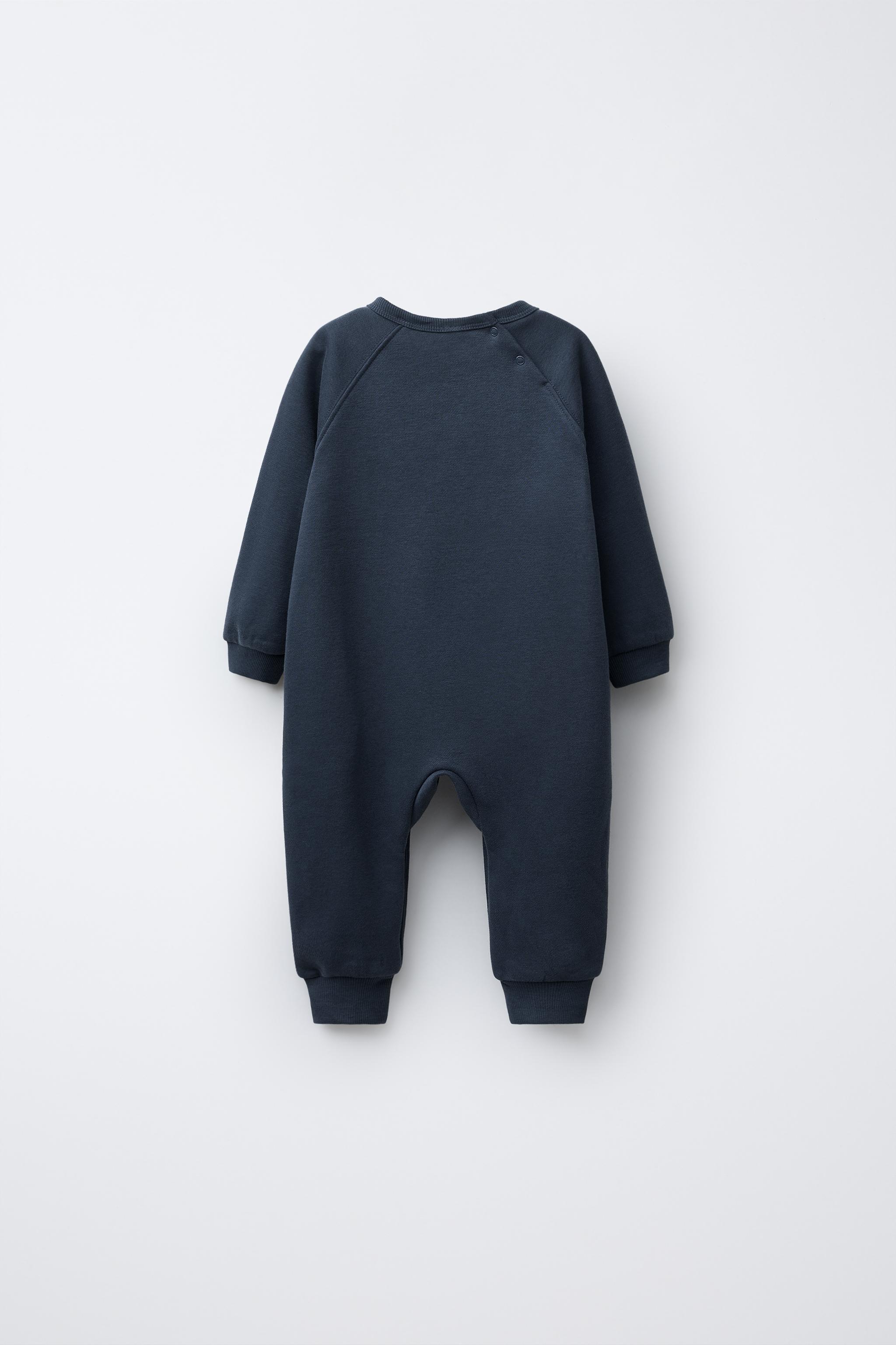 EMBROIDERED PUPPY PLUSH JUMPSUIT