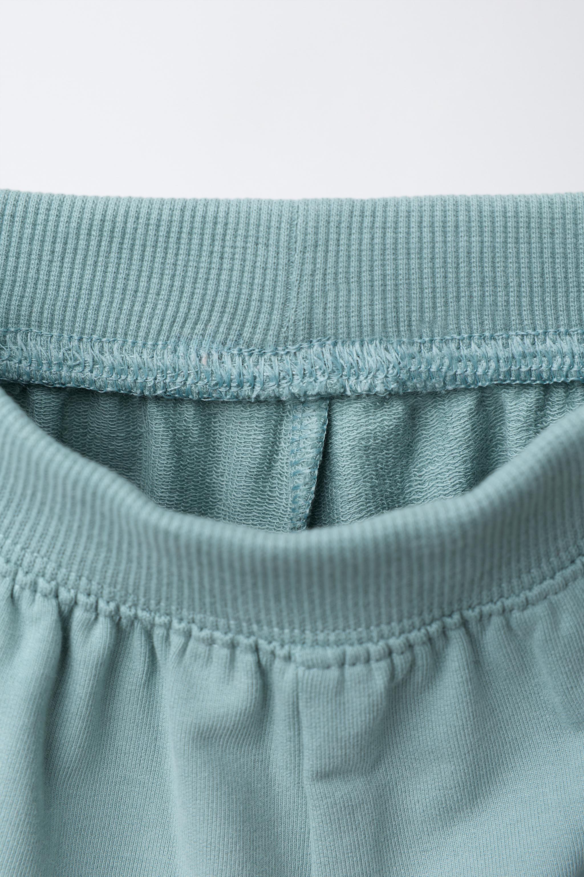 EMBROIDERED LOOPBACK SWEATSHIRT AND JOGGER SET