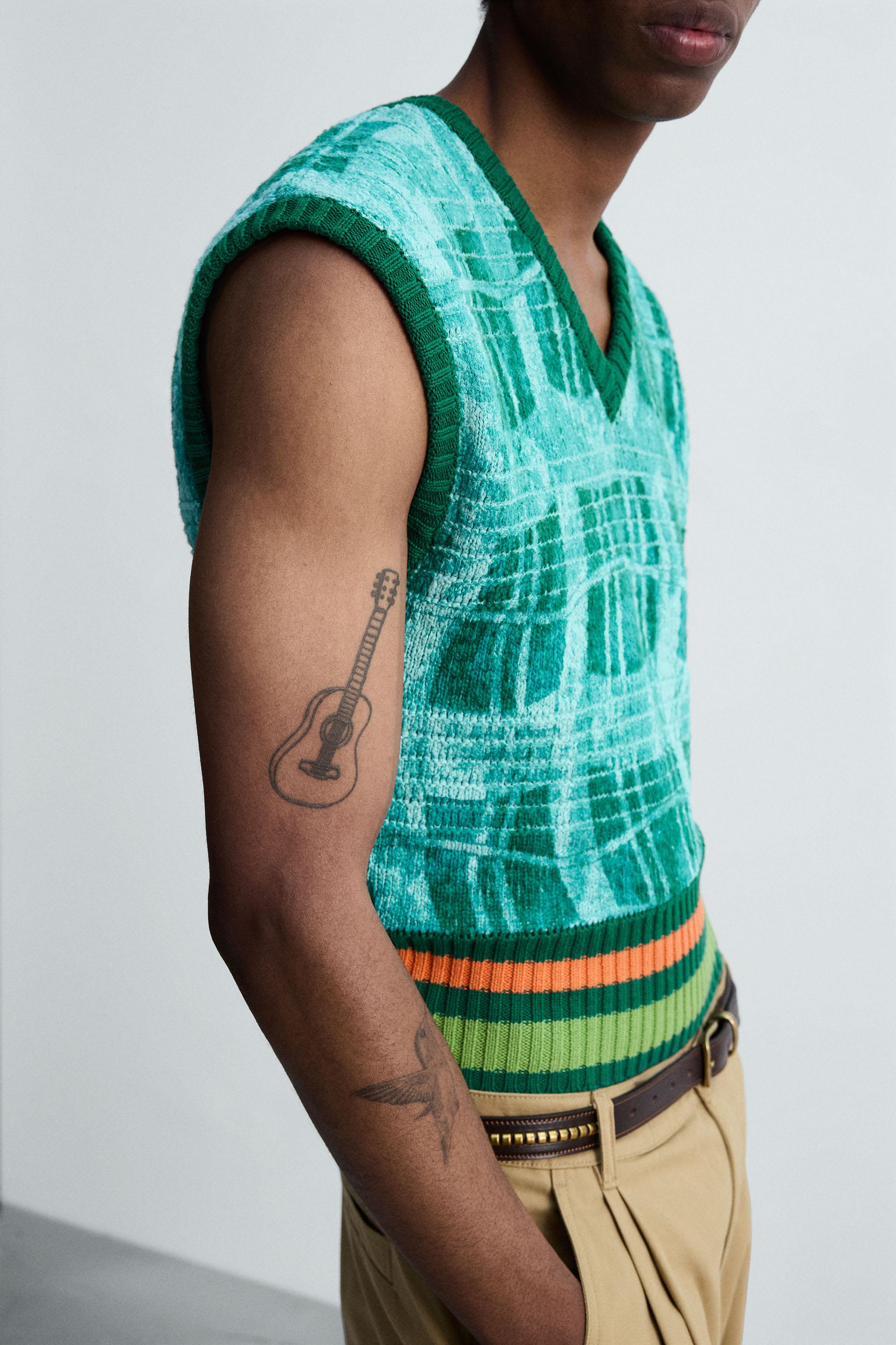 GRAPHIC PRINT KNIT VEST © OTIS KWAME KYE QUAICOE