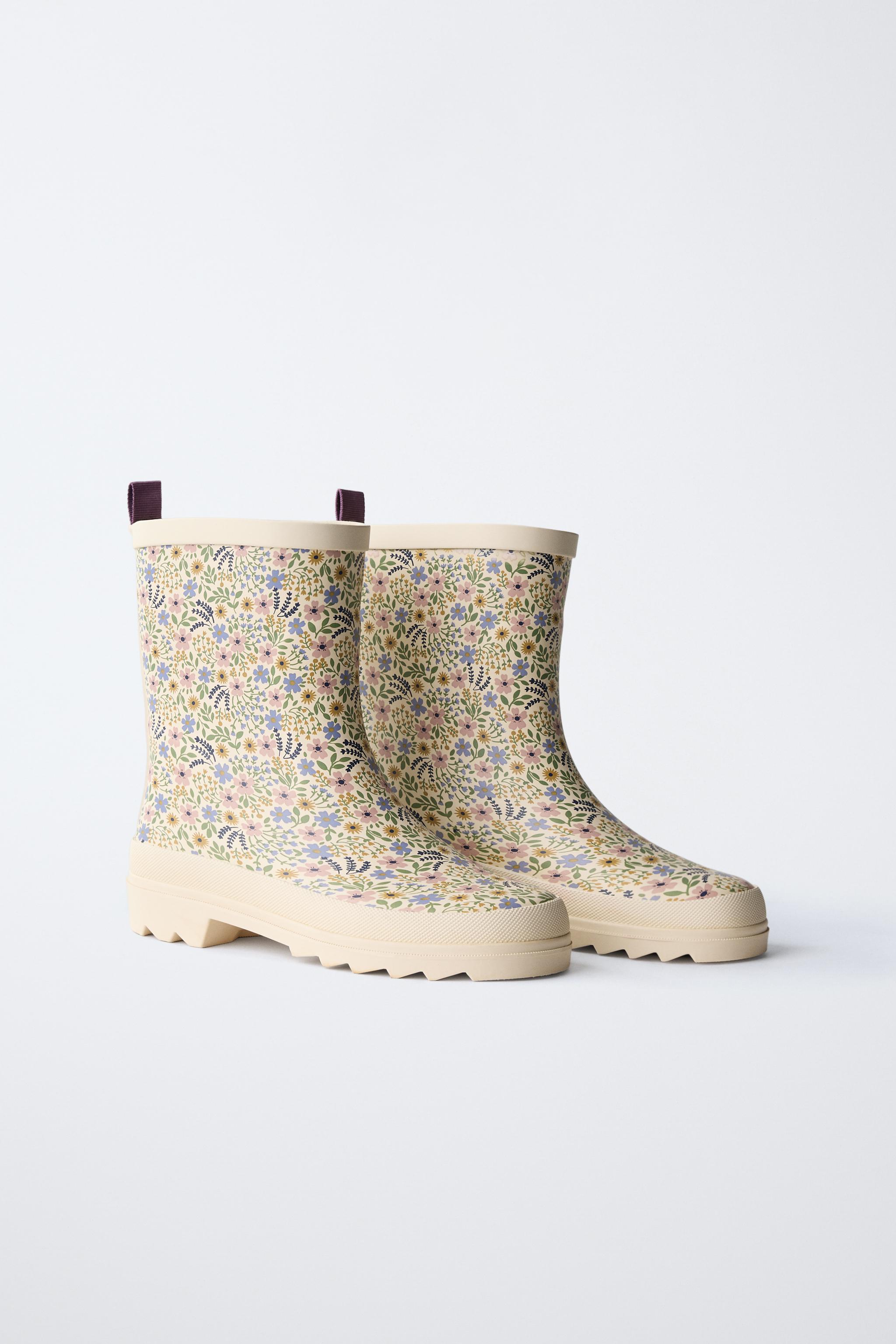 FLORAL RAIN BOOTS