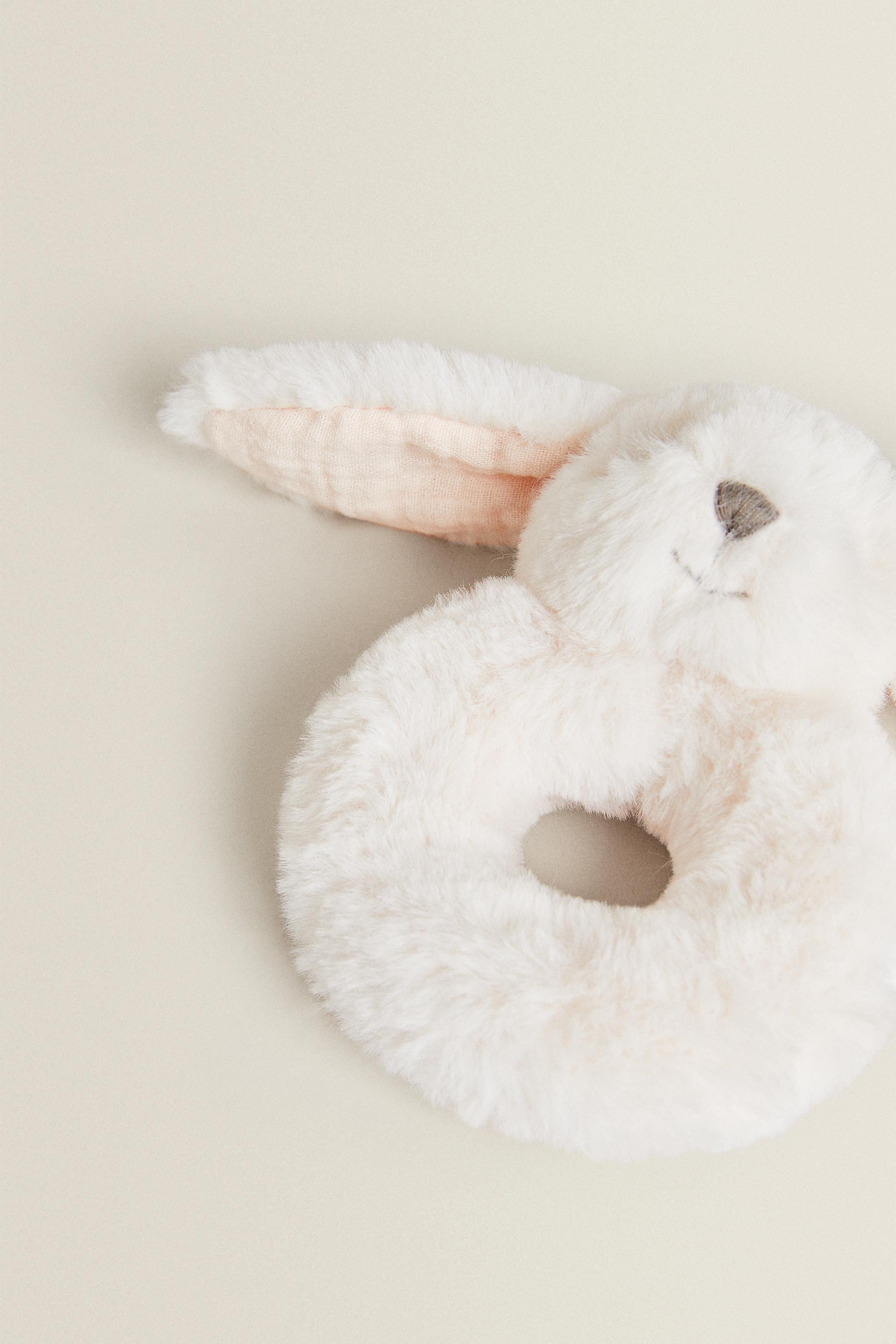 CHILDREN’S BUNNY PLUSH TOY RATTLE