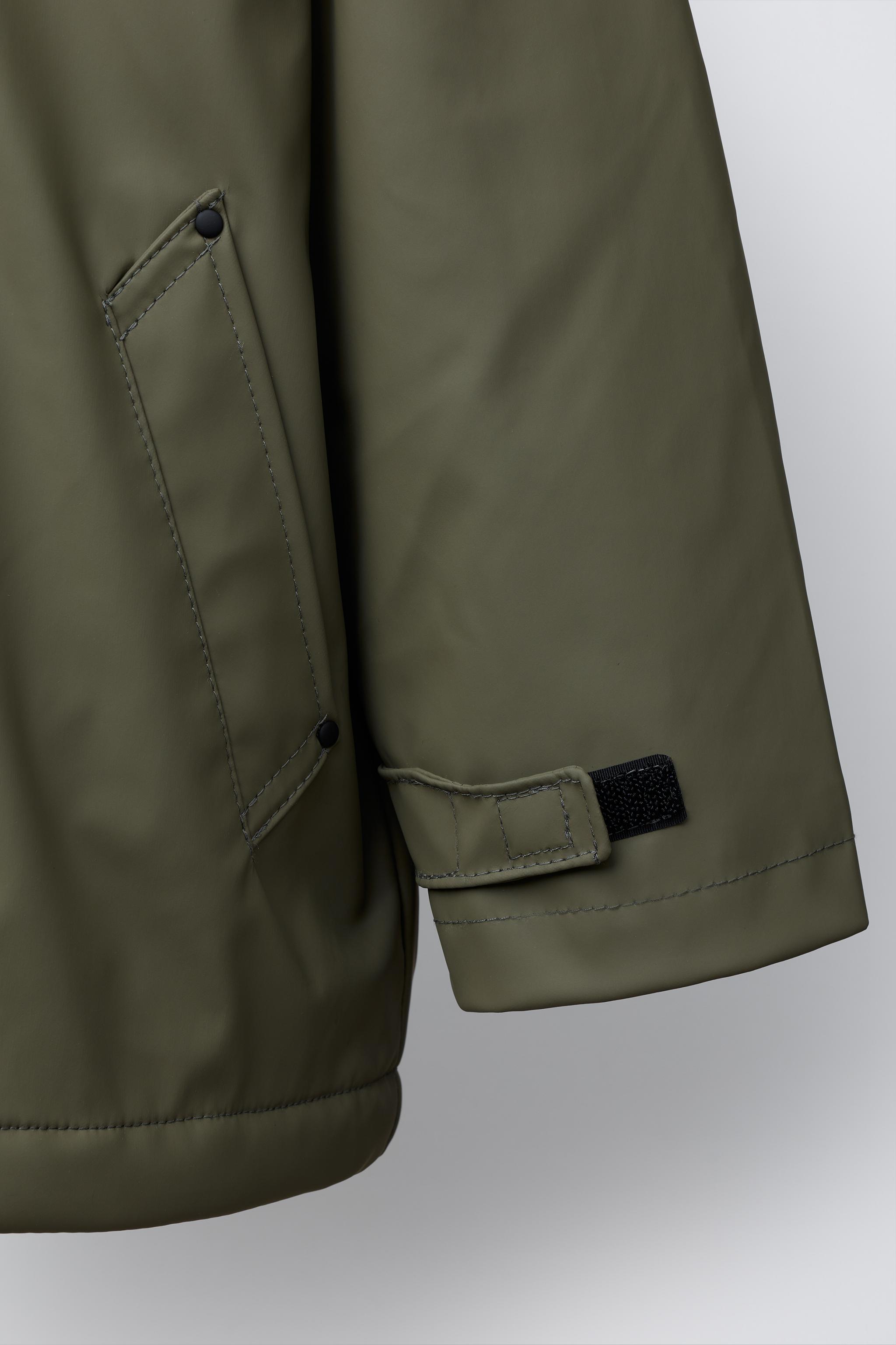 WATER REPELLENT FAUX SHEARLING COATED JACKET