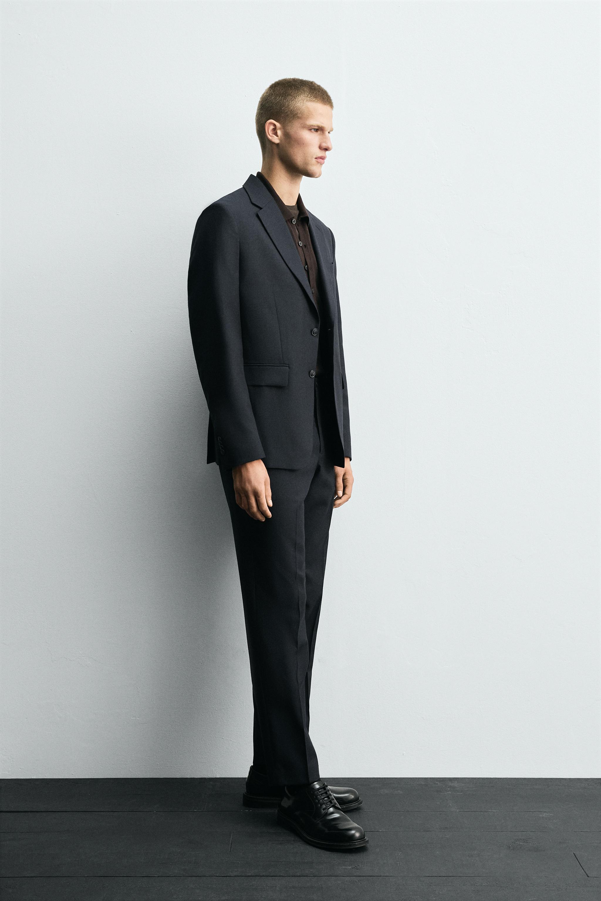 HOUNDSTOOTH SUIT BLAZER