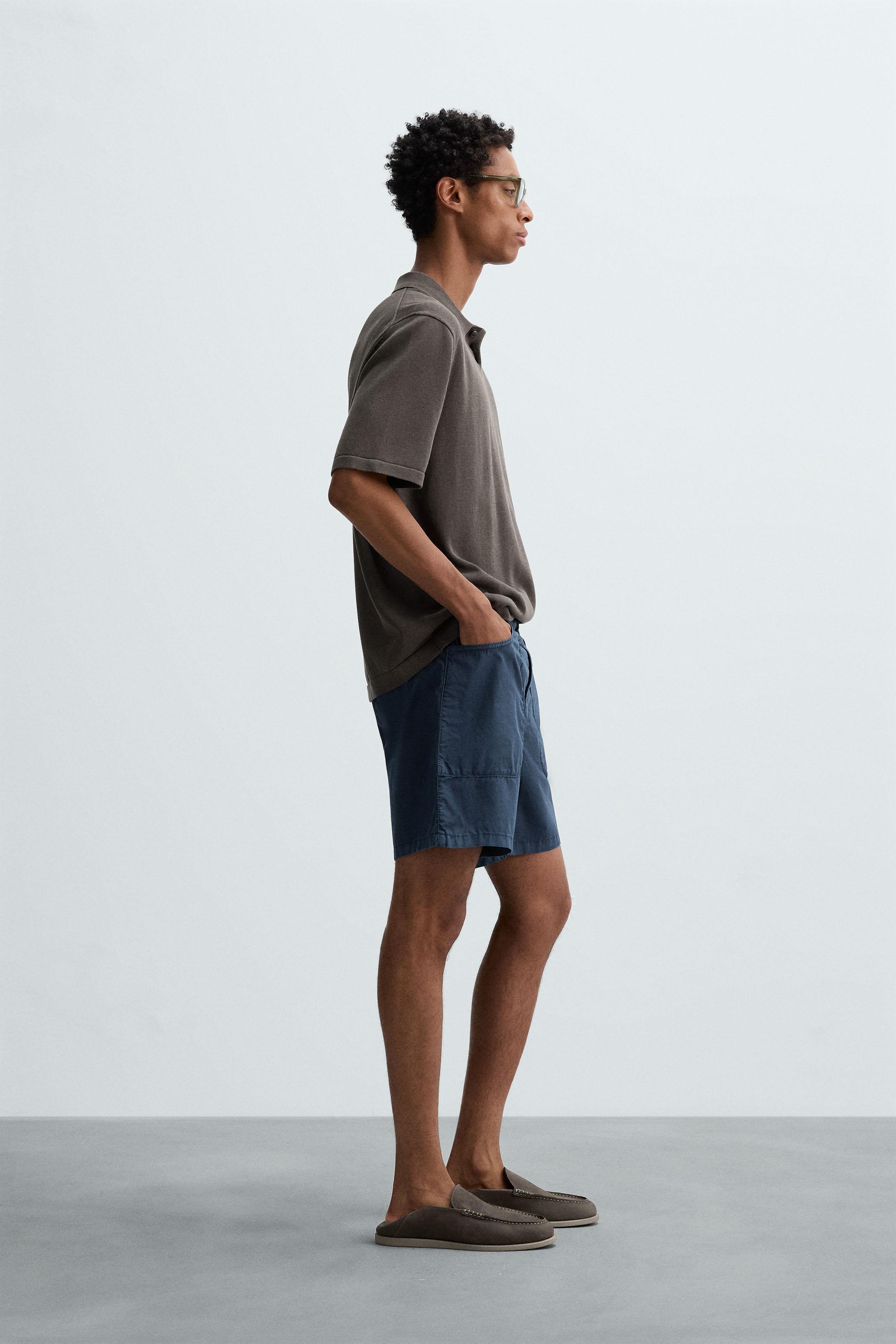 COTTON BLEND KNIT POLO SHIRT