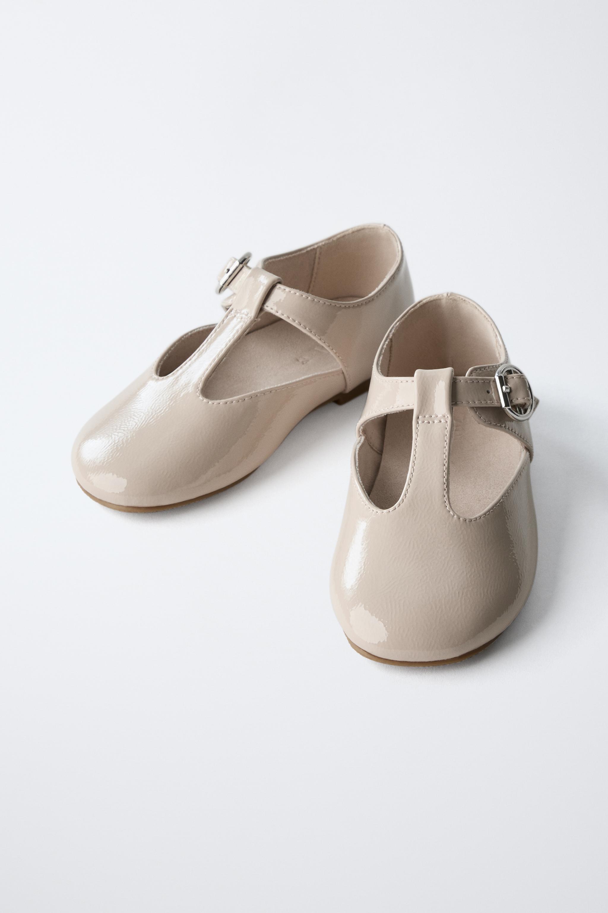 PATENT T-STRAP SHOES