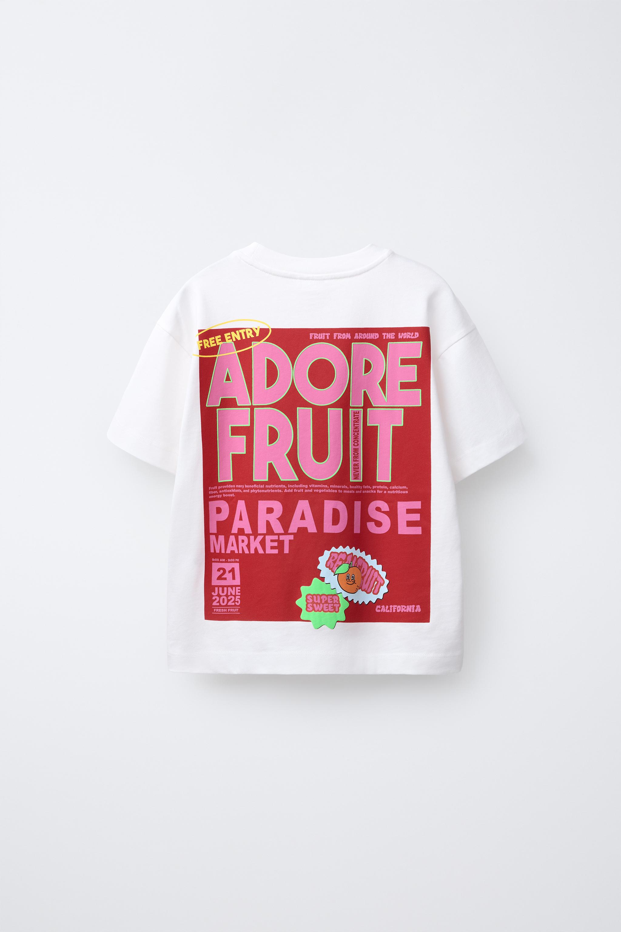 APPLE AND LABEL T-SHIRT