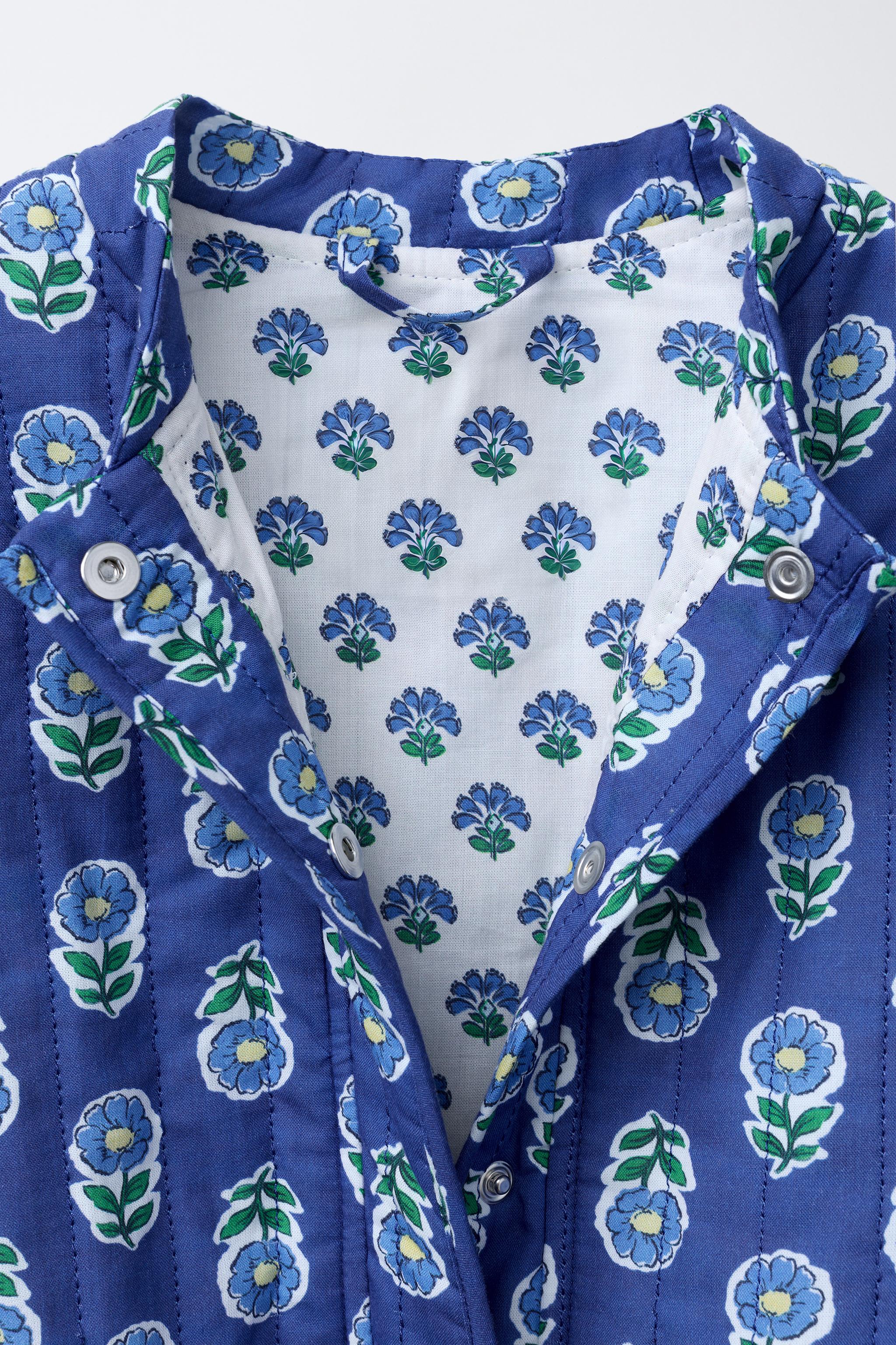 FLORAL PRINT PADDED JACKET