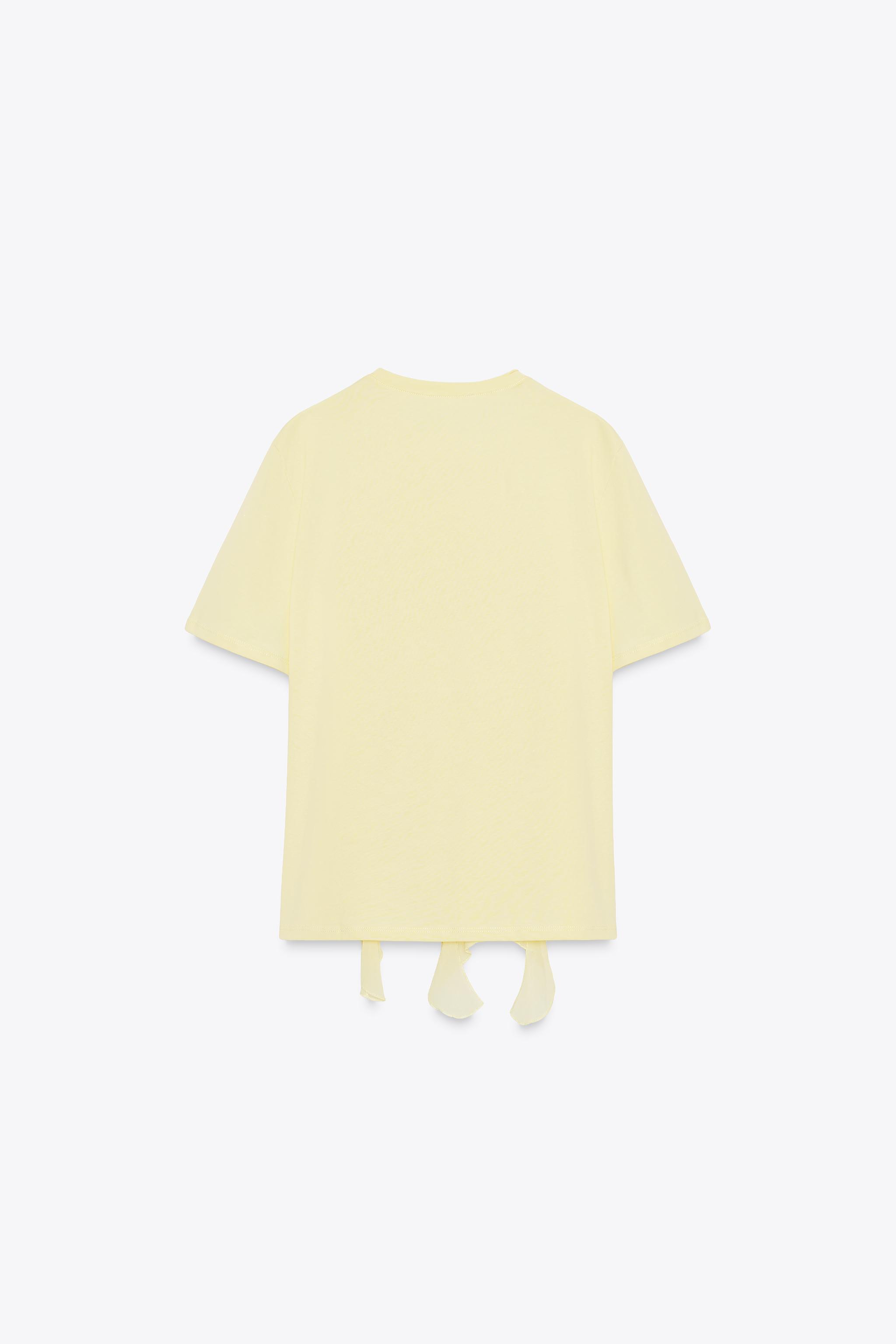 FRONT RUFFLE T-SHIRT