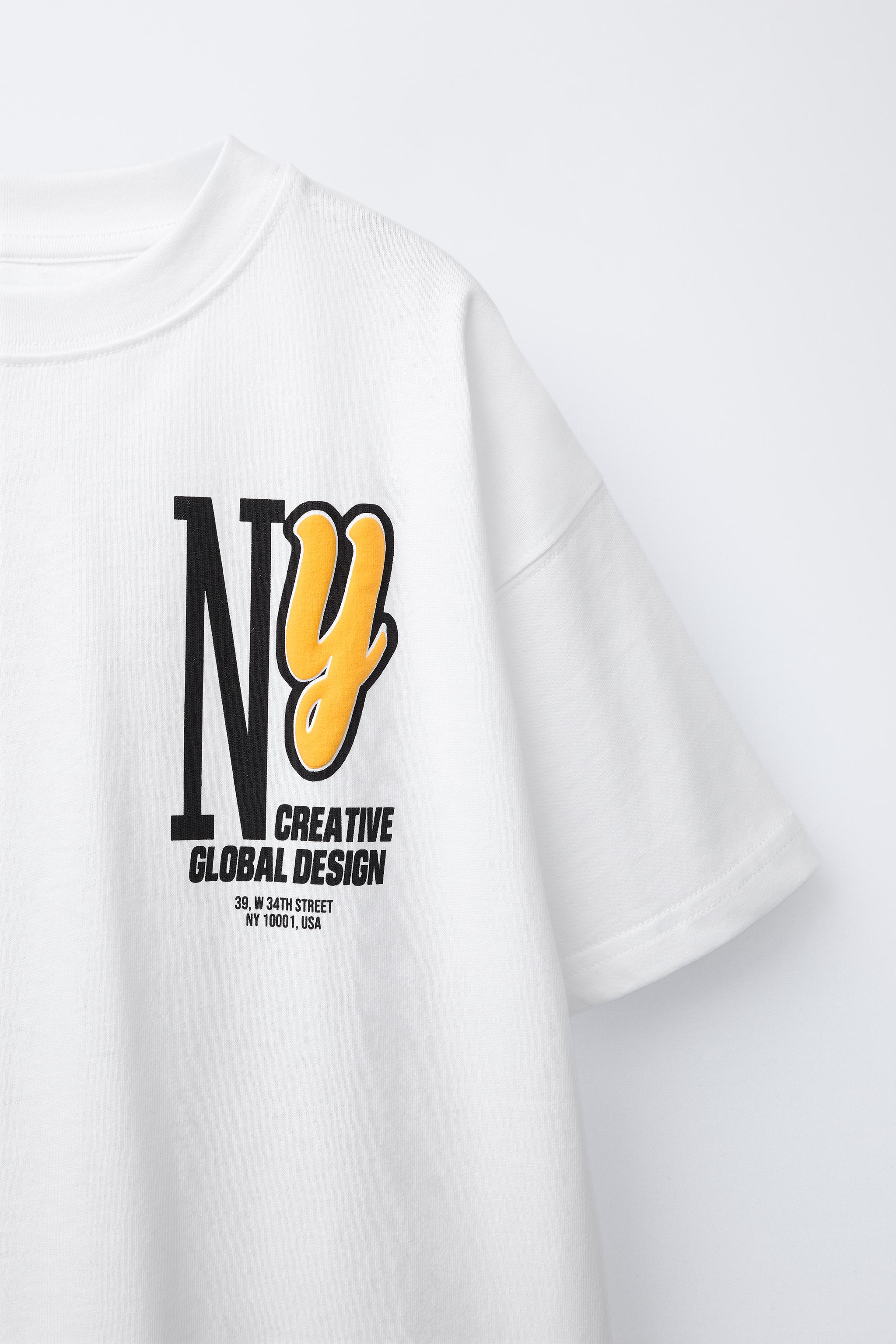 RAISED NY PRINT T-SHIRT