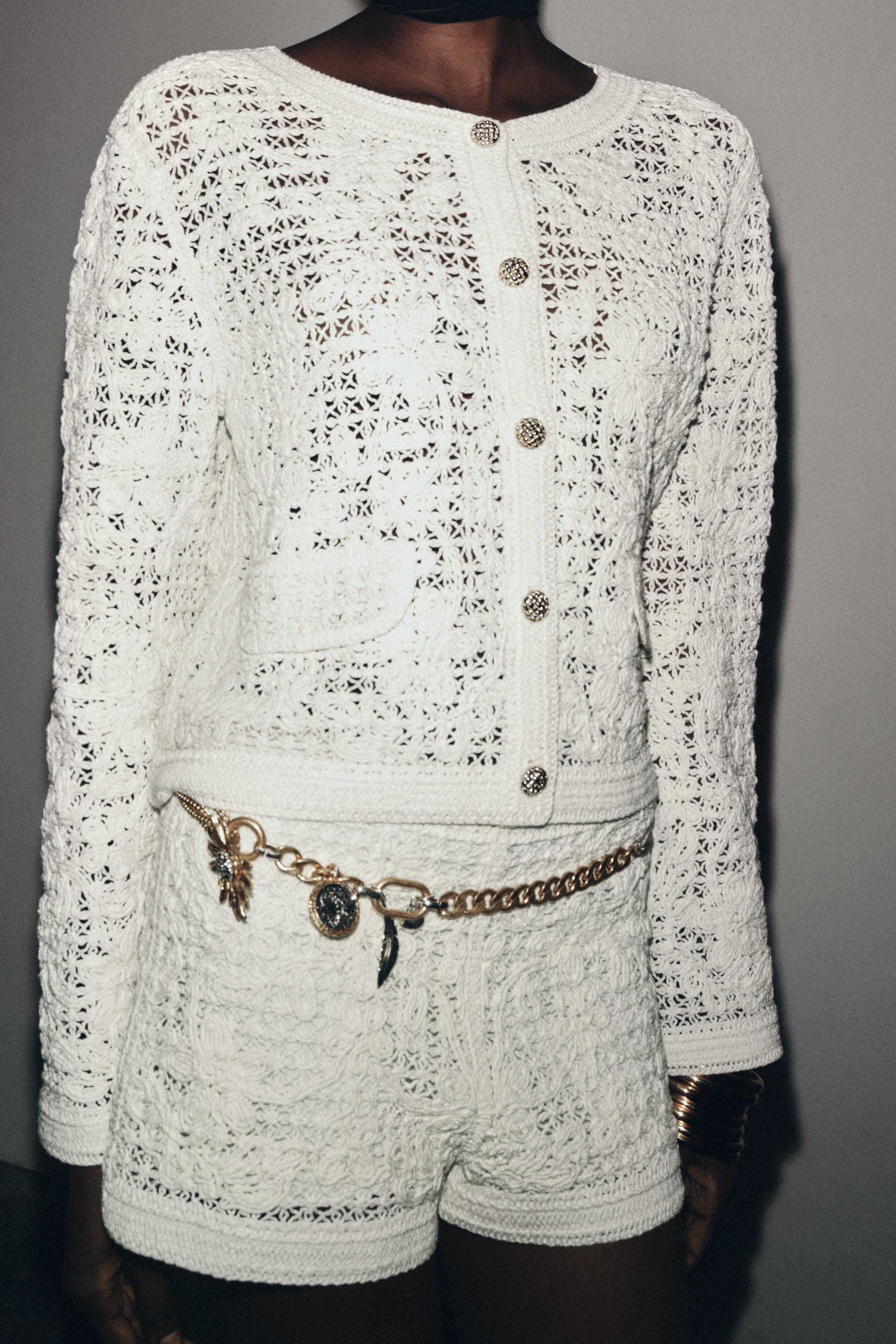 CROCHET BUTTON JACKET