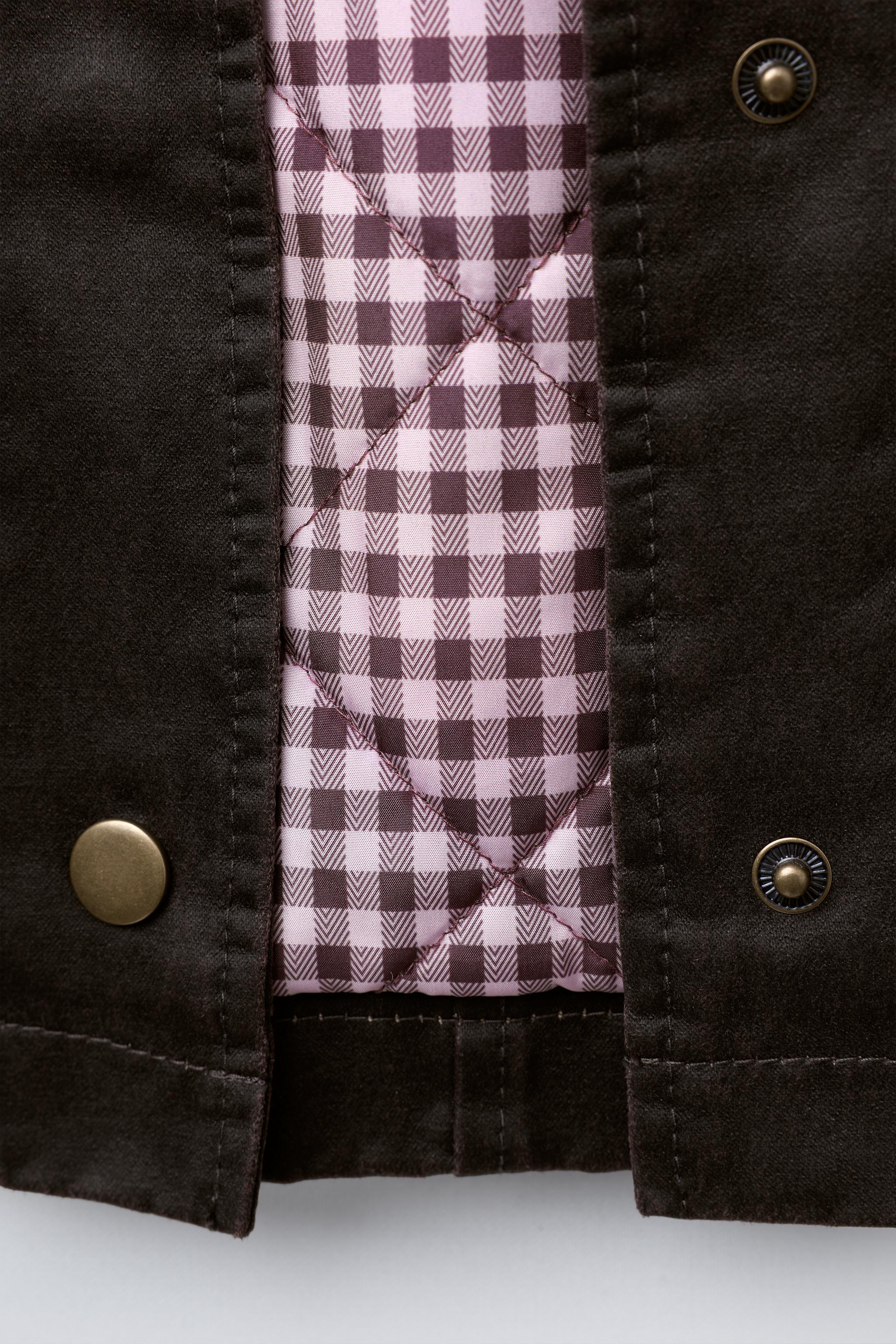 WAXED JACKET WITH FAUX FUR COLLAR