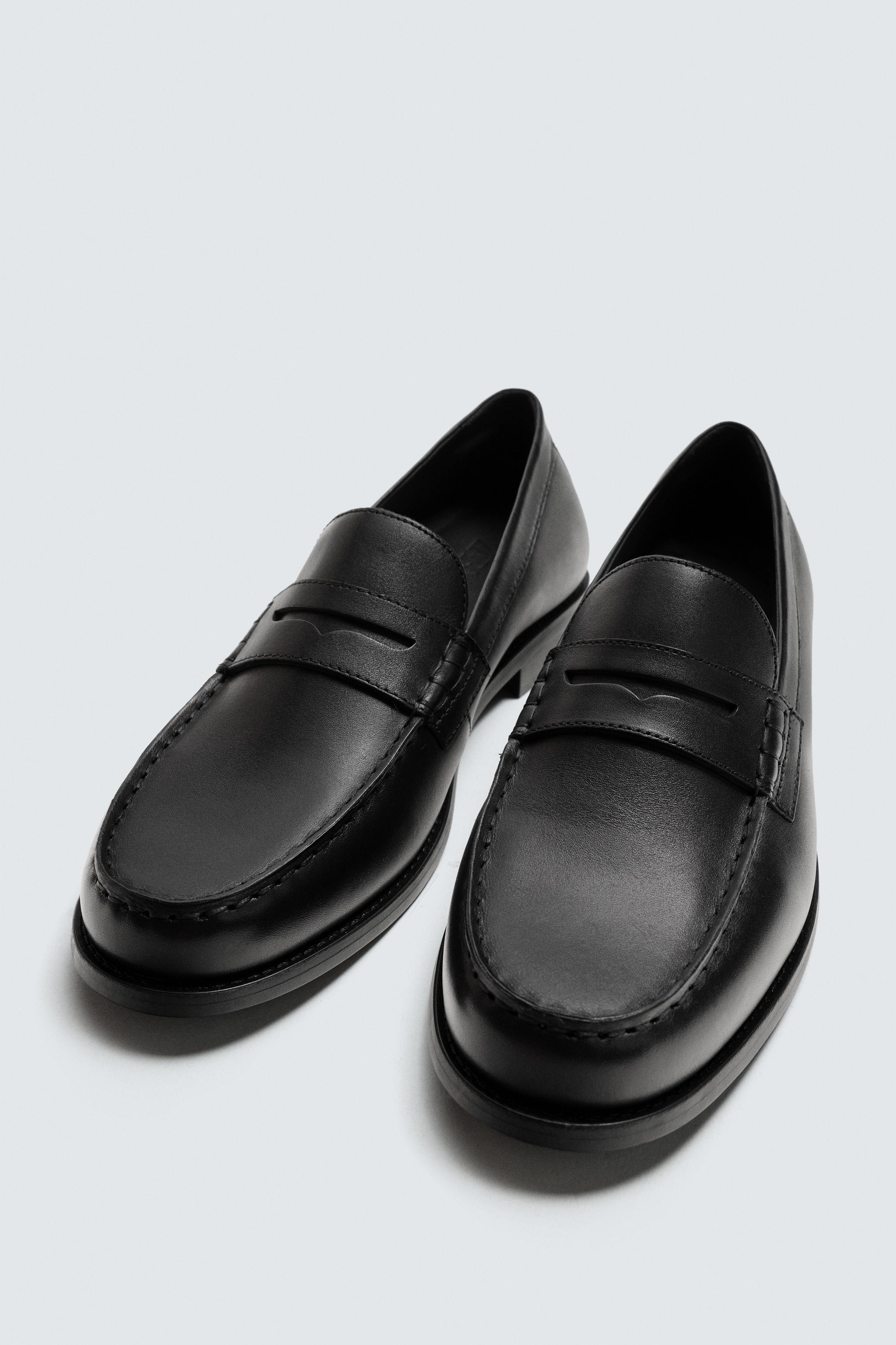 LEATHER PENNY LOAFERS