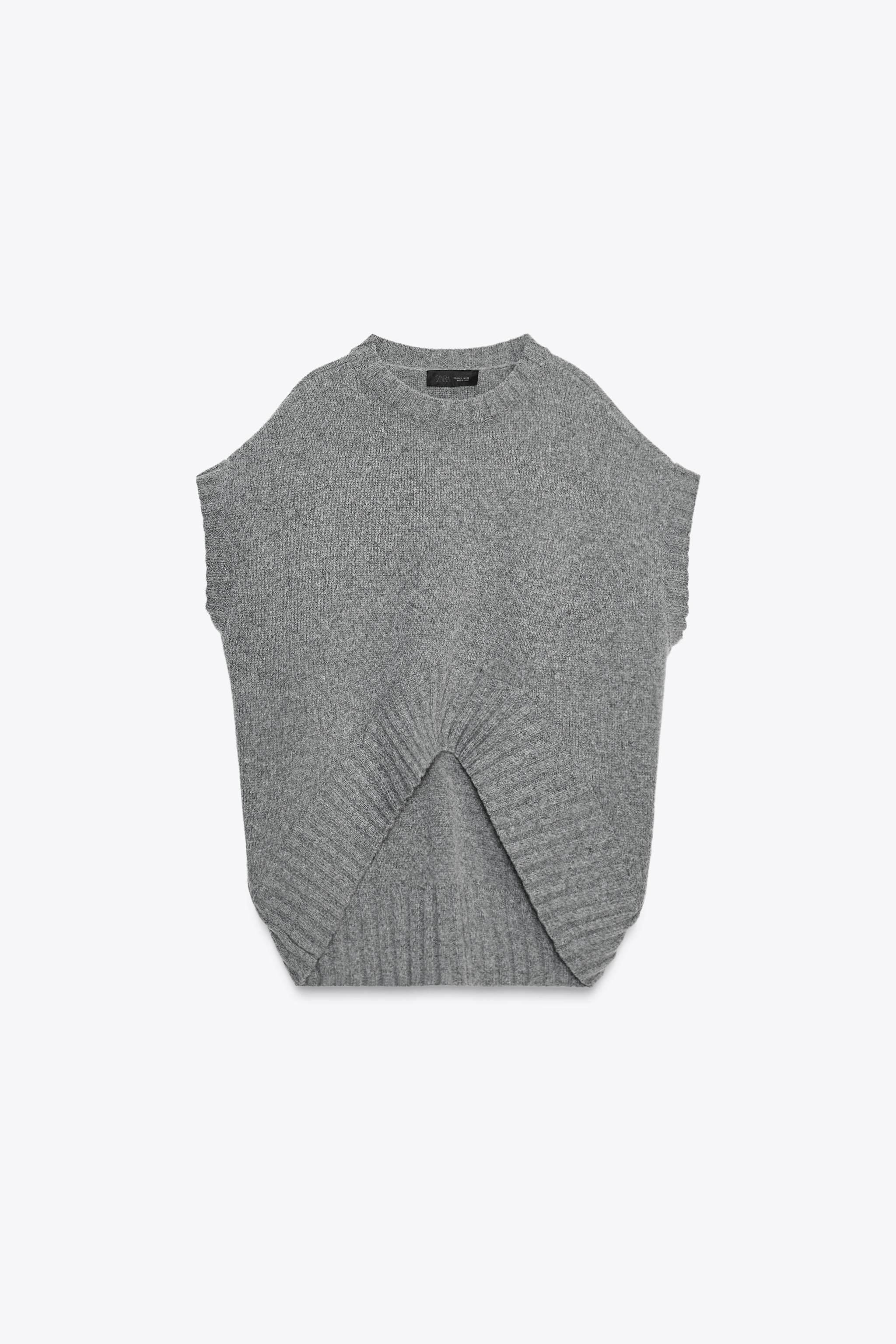 OVERSIZED WOOL KNIT VEST