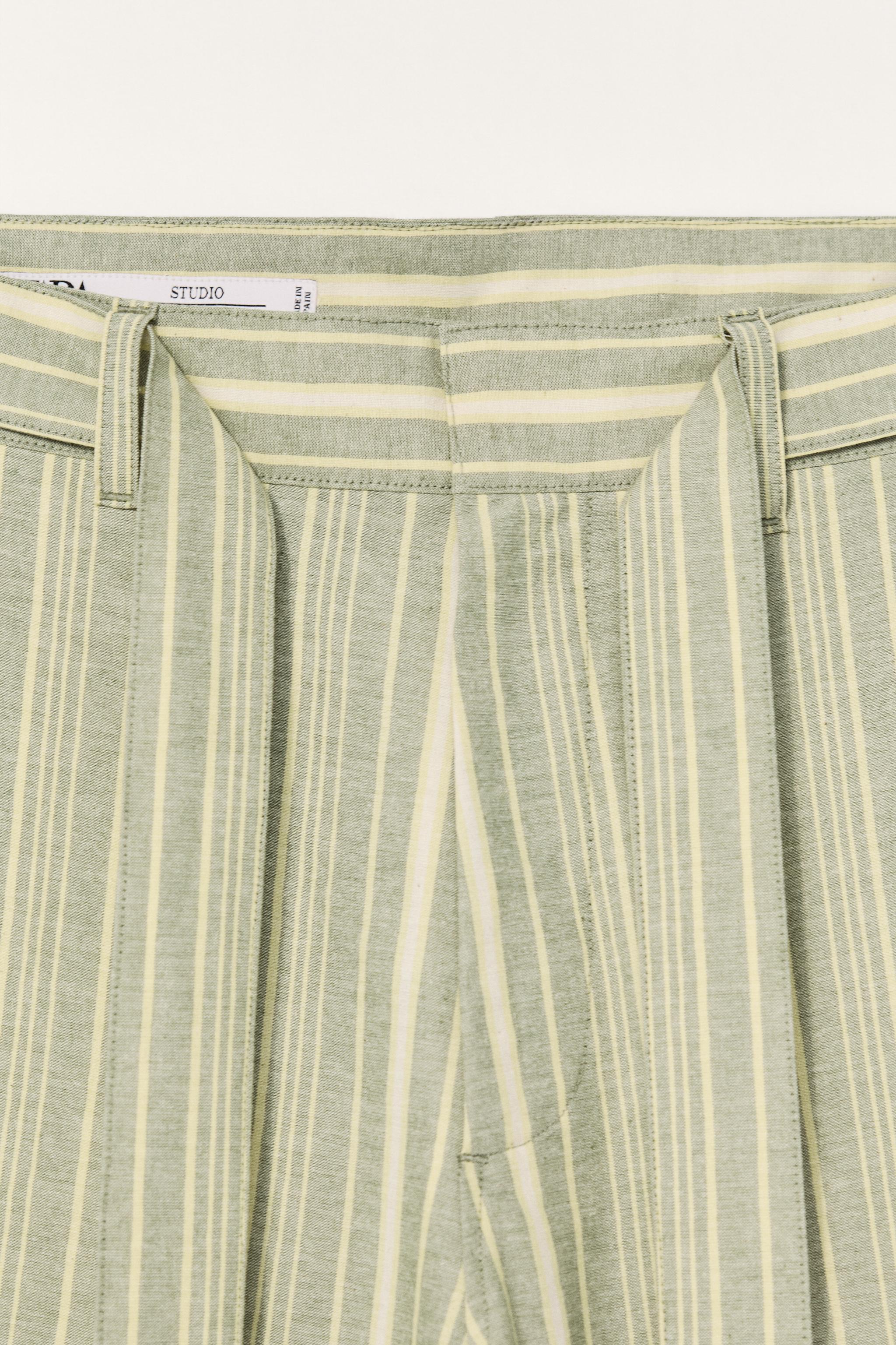 LIMITED EDITION STRIPED WIDE FIT PANTS