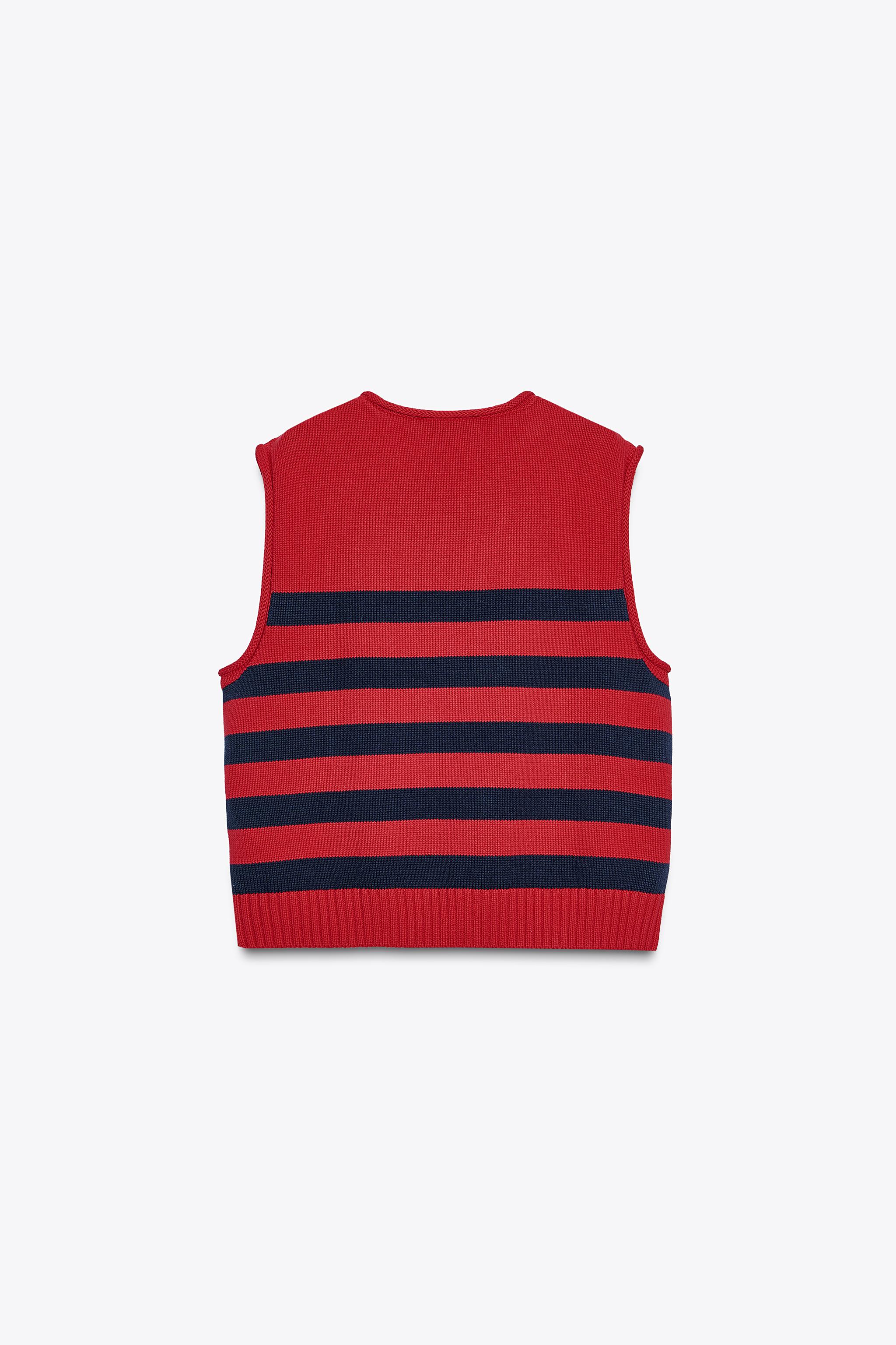 SIDE BUTTON KNIT VEST TOP