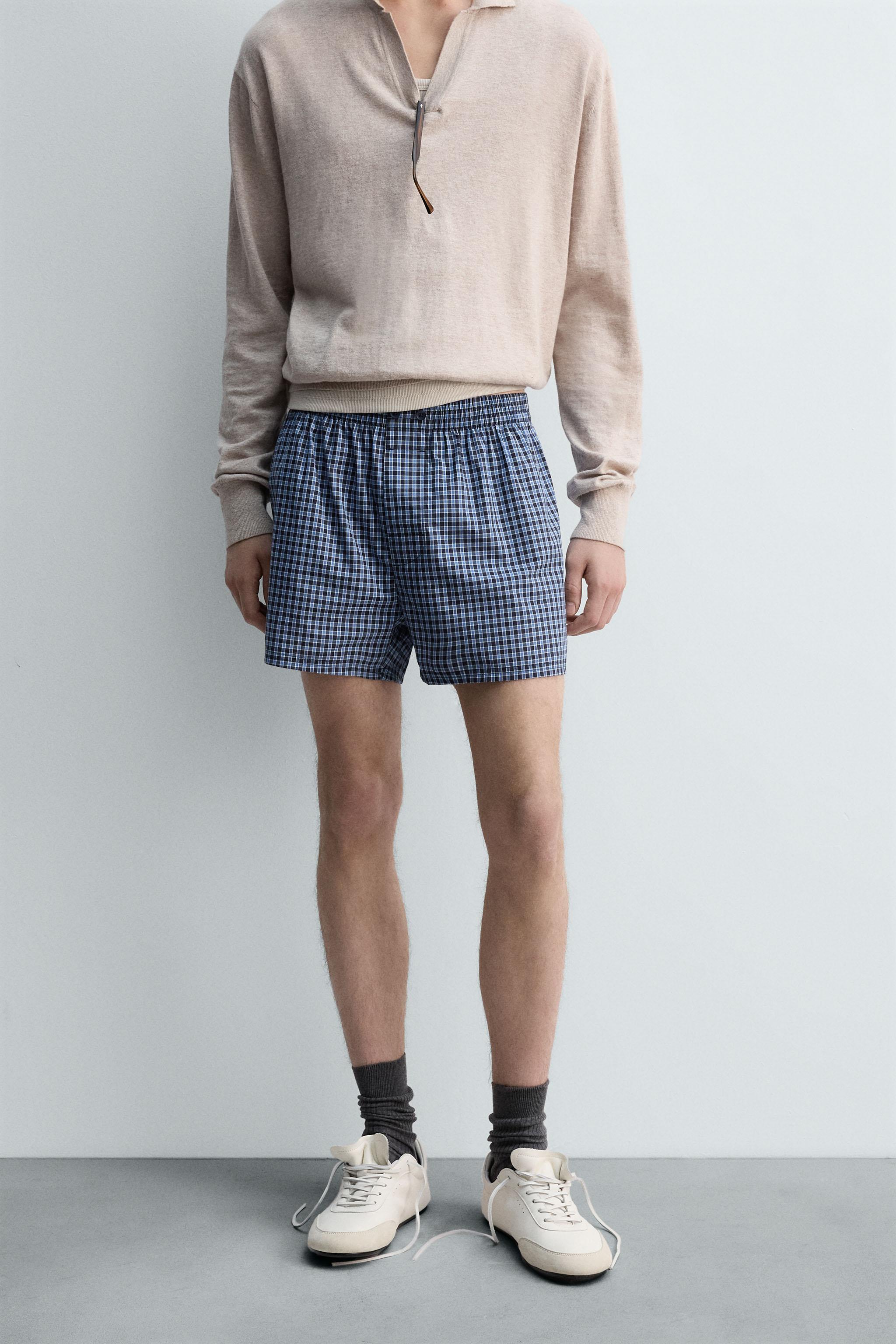 LIMITED EDITION CHECKERED POPLIN BOXERS