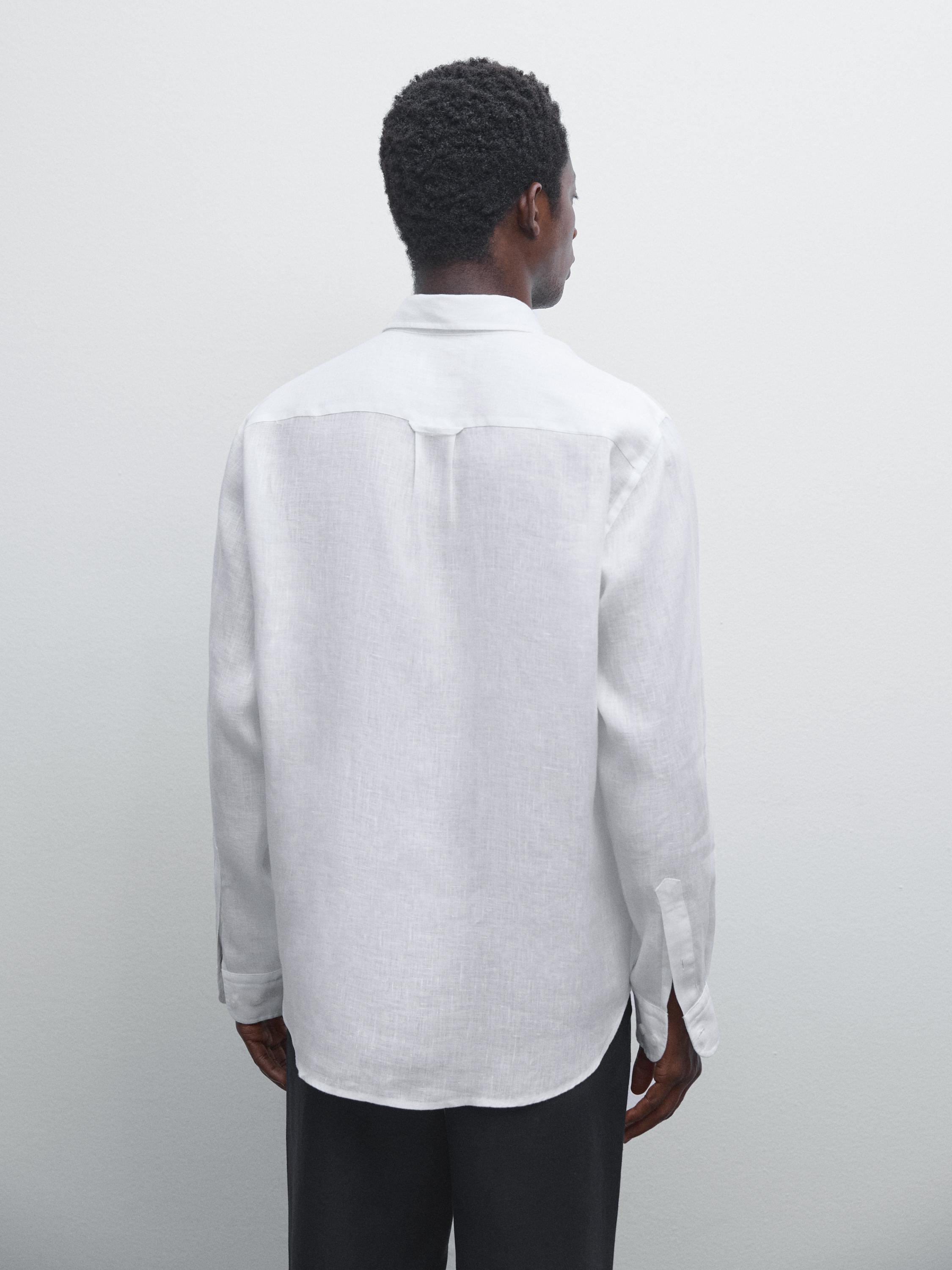 100% linen regular fit shirt