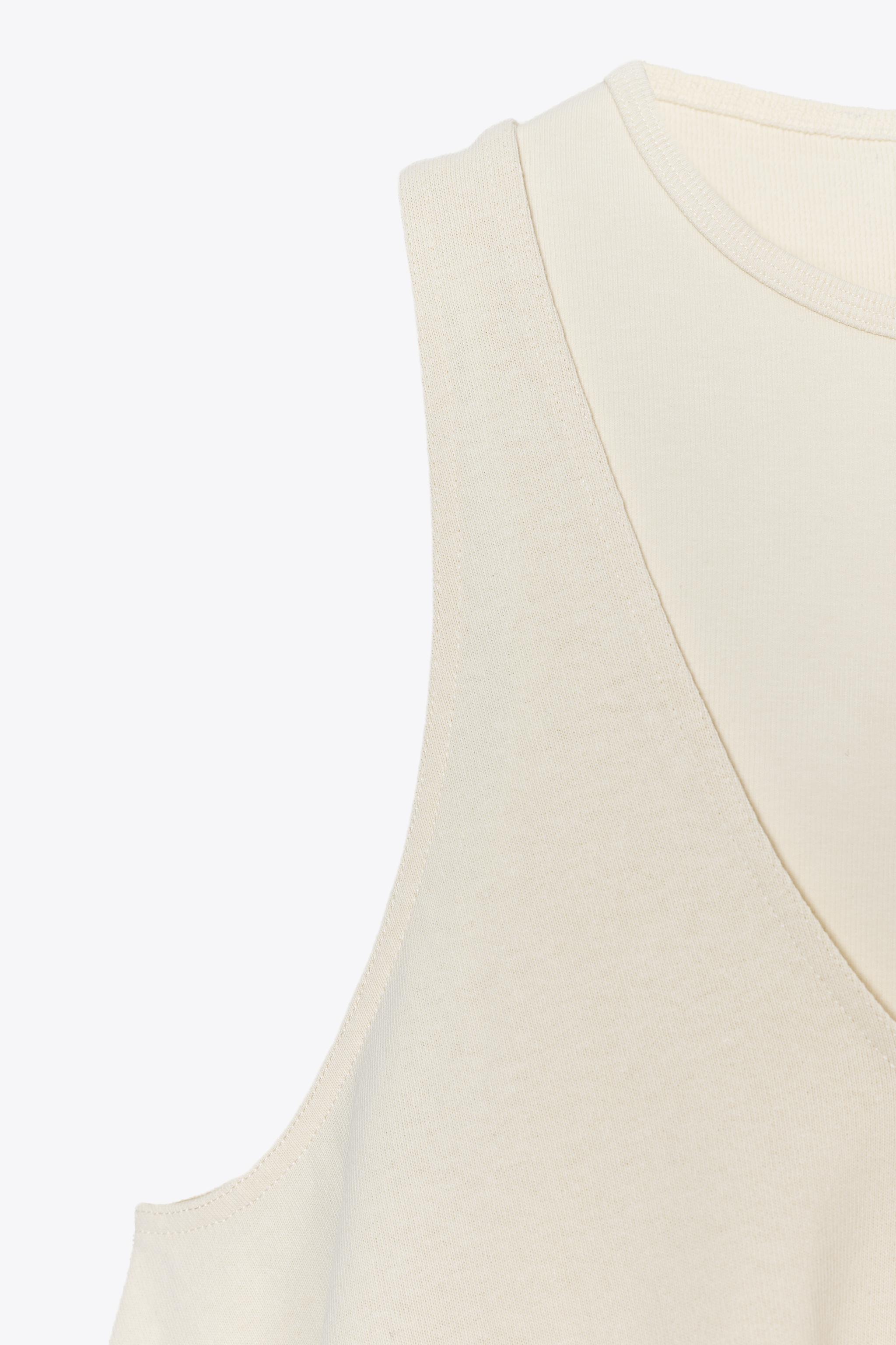 CONTRAST SHORT DRESS