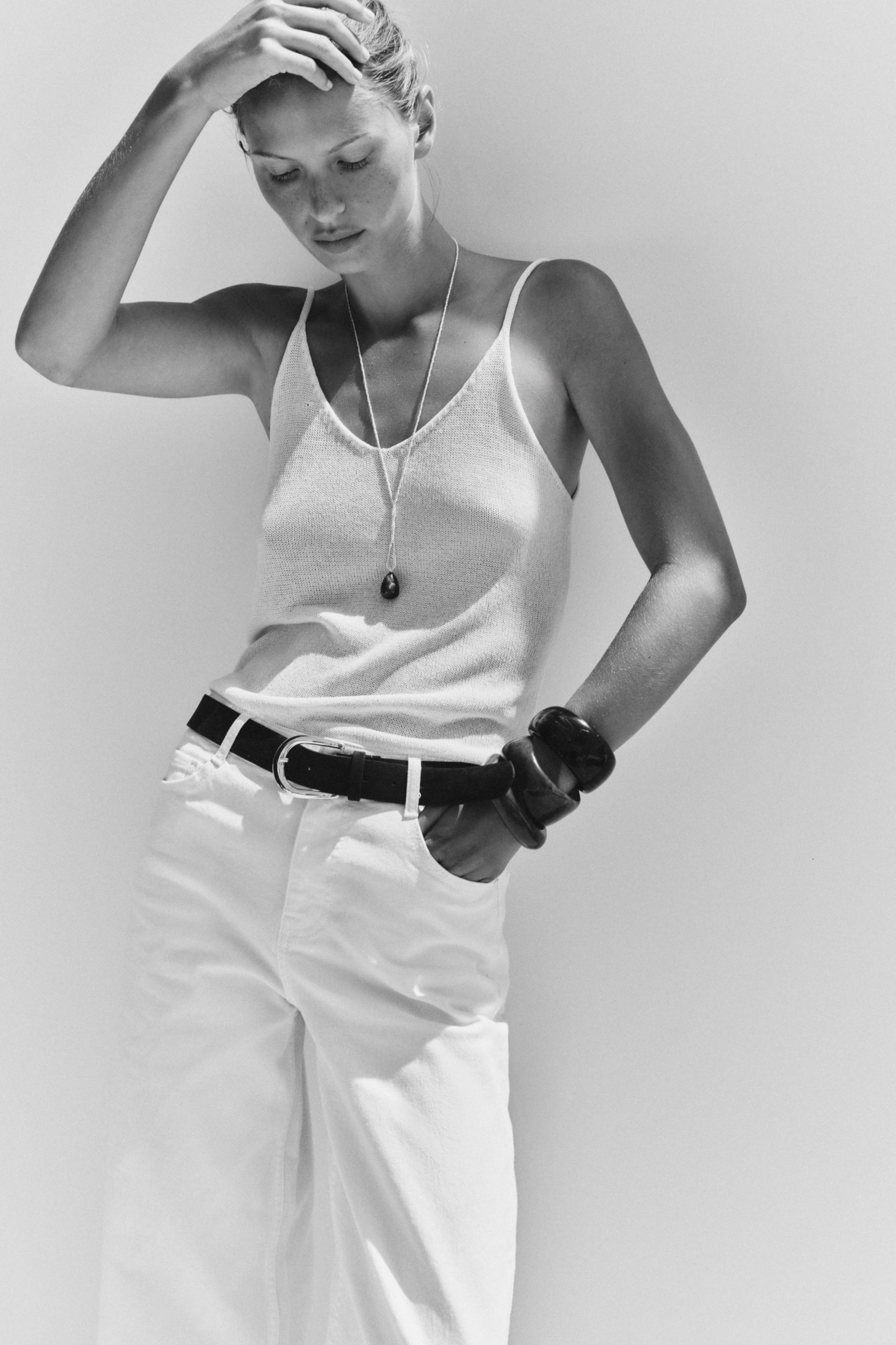 Z.10 HIGH-WAISTED BELTED CULOTTE JEANS