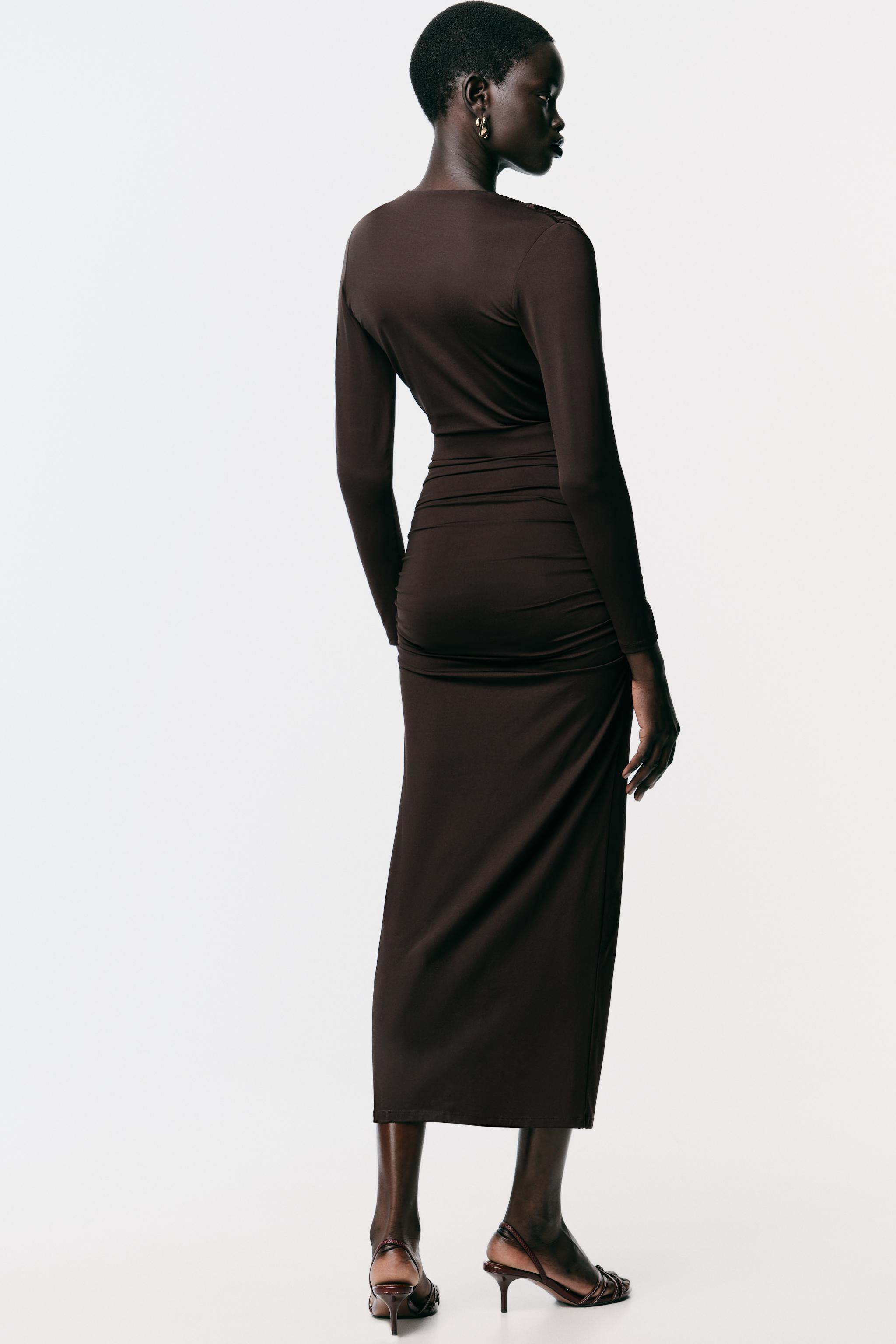 POLYAMIDE DRESS WITH HARDWARE BELT
