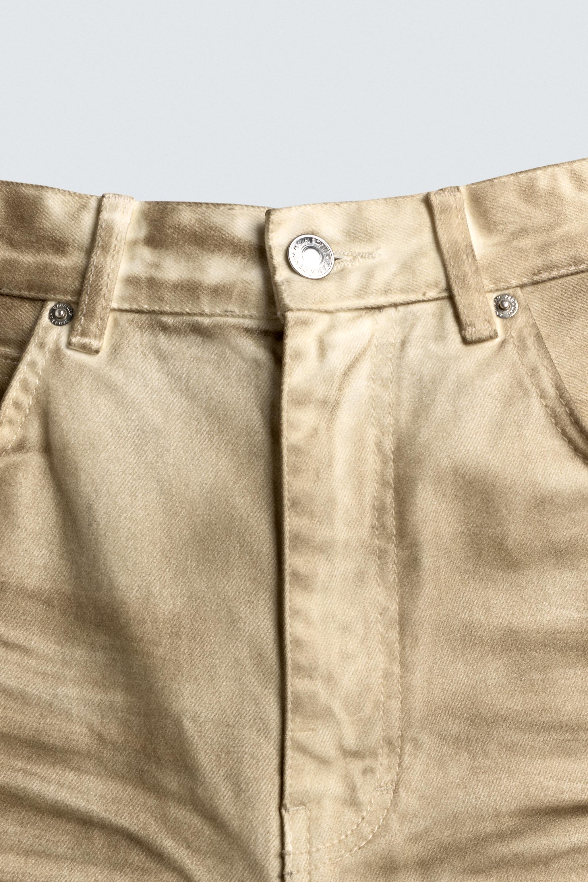 WASHED PRINT BAGGY FIT BERMUDA SHORTS