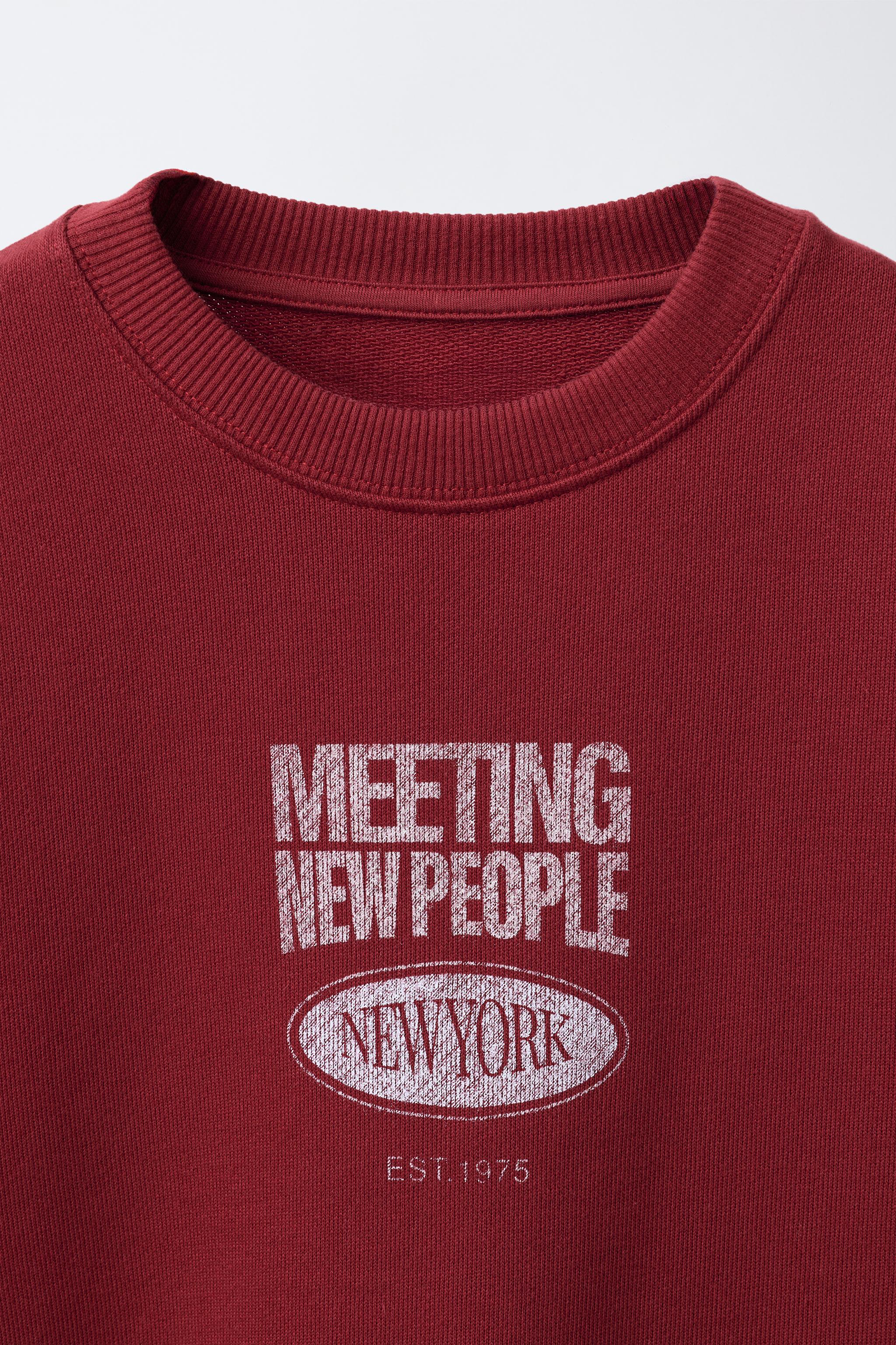 TEXT PRINT SWEATSHIRT