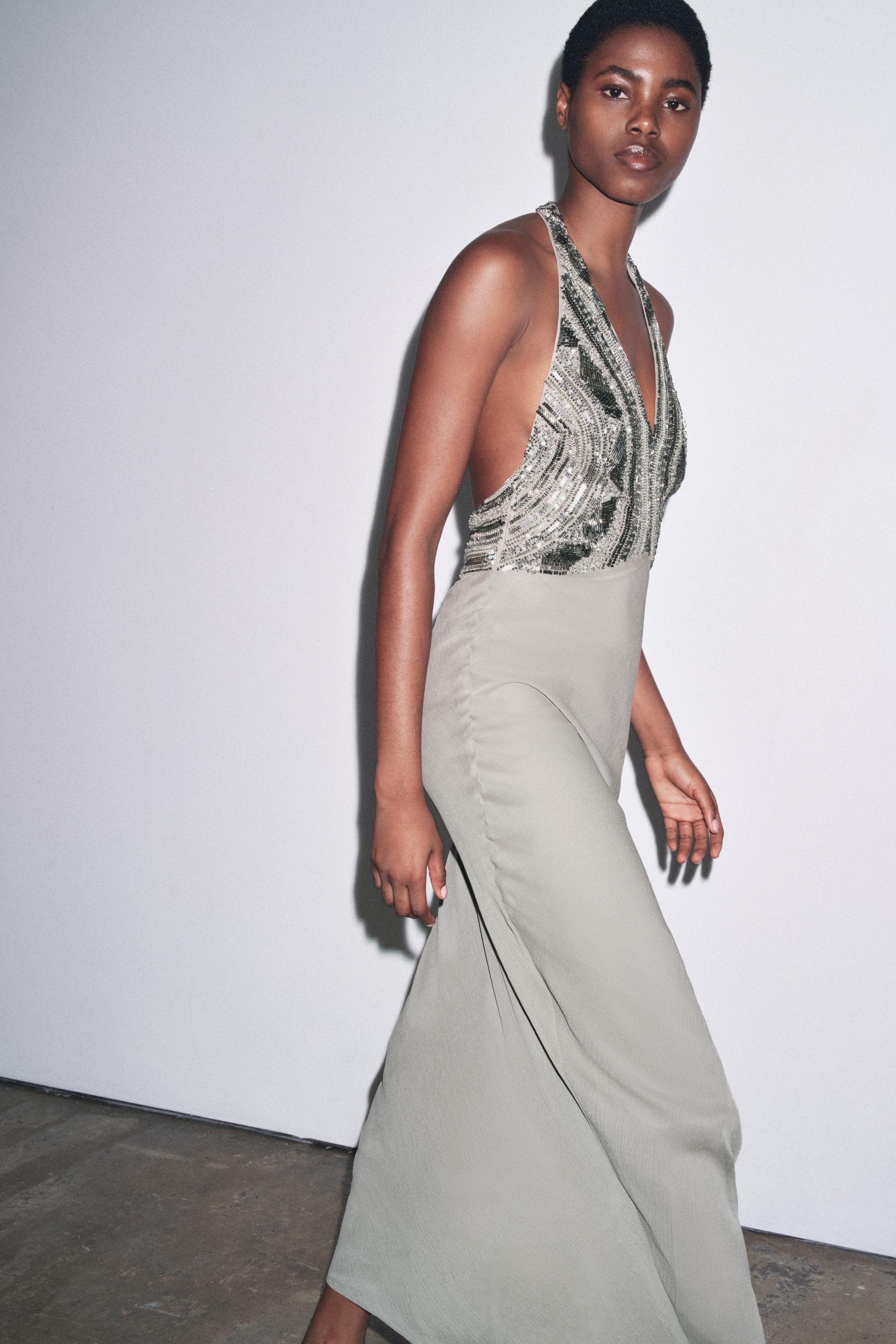 LONG EMBROIDERED DRESS