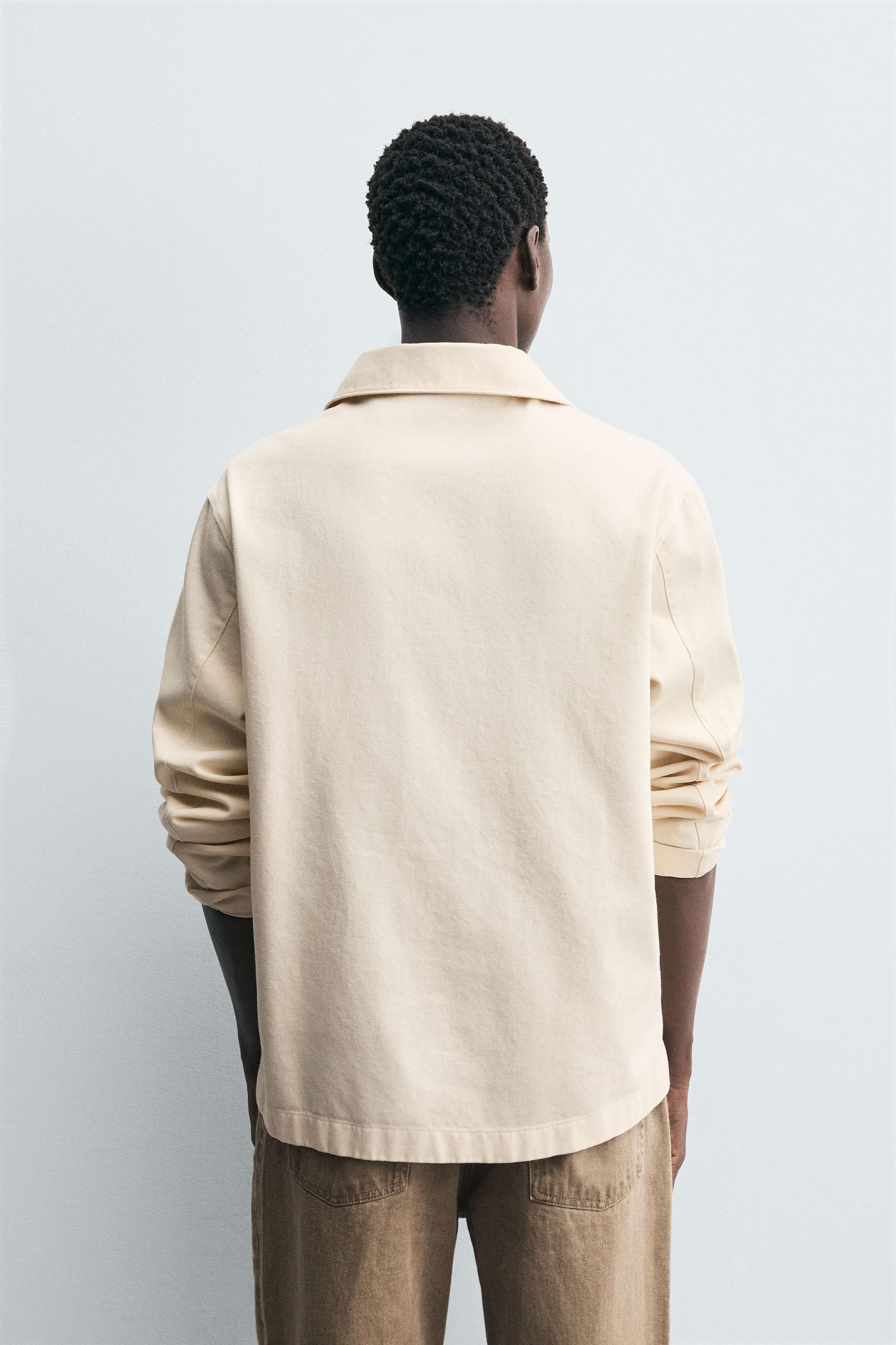 WASHED TEXTURED OVERSHIRT