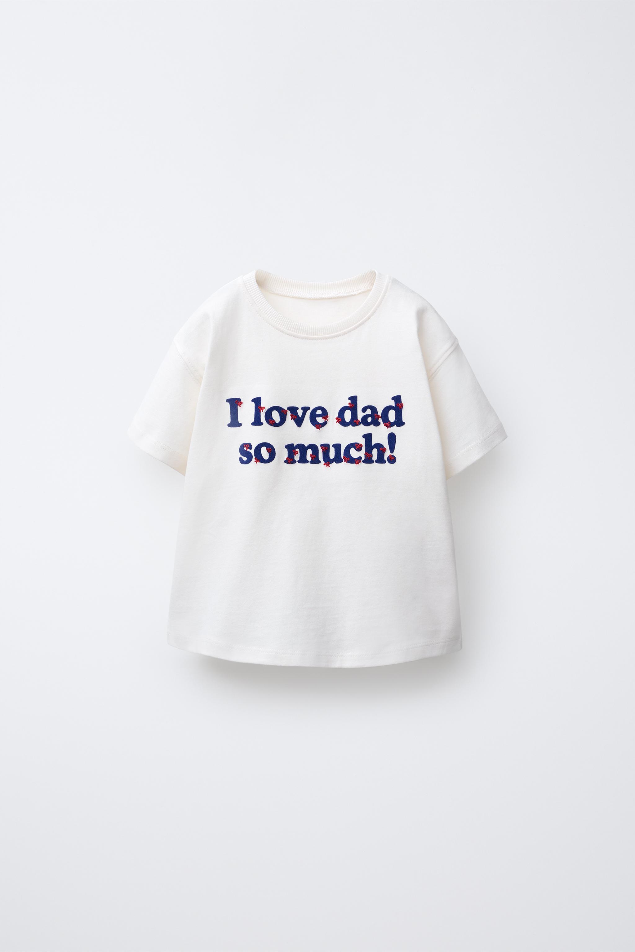 FLOCKED TEXT T-SHIRT