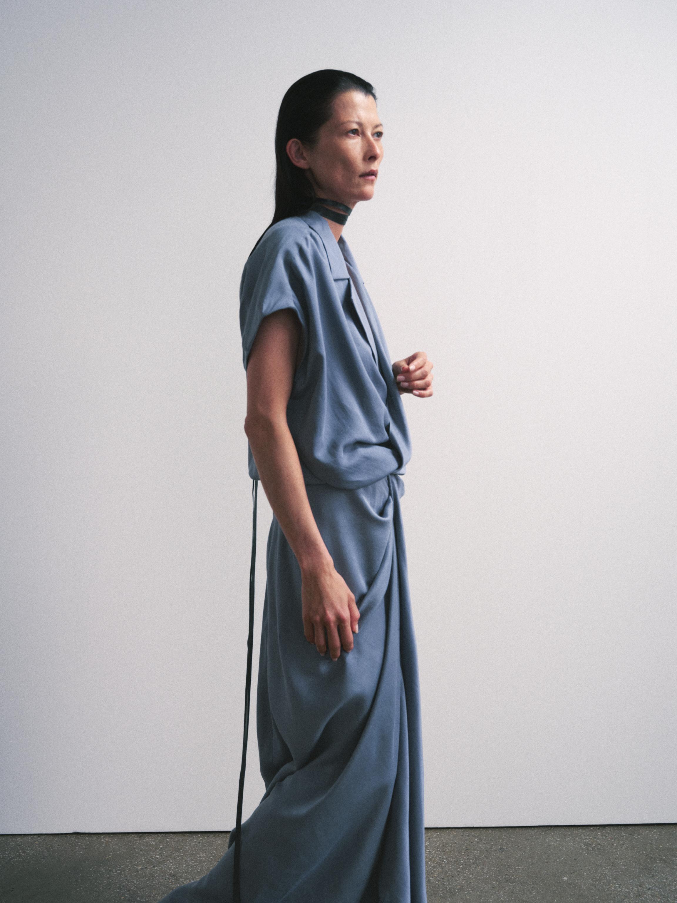 ZW COLLECTION SATIN EFFECT WRAP DRESS