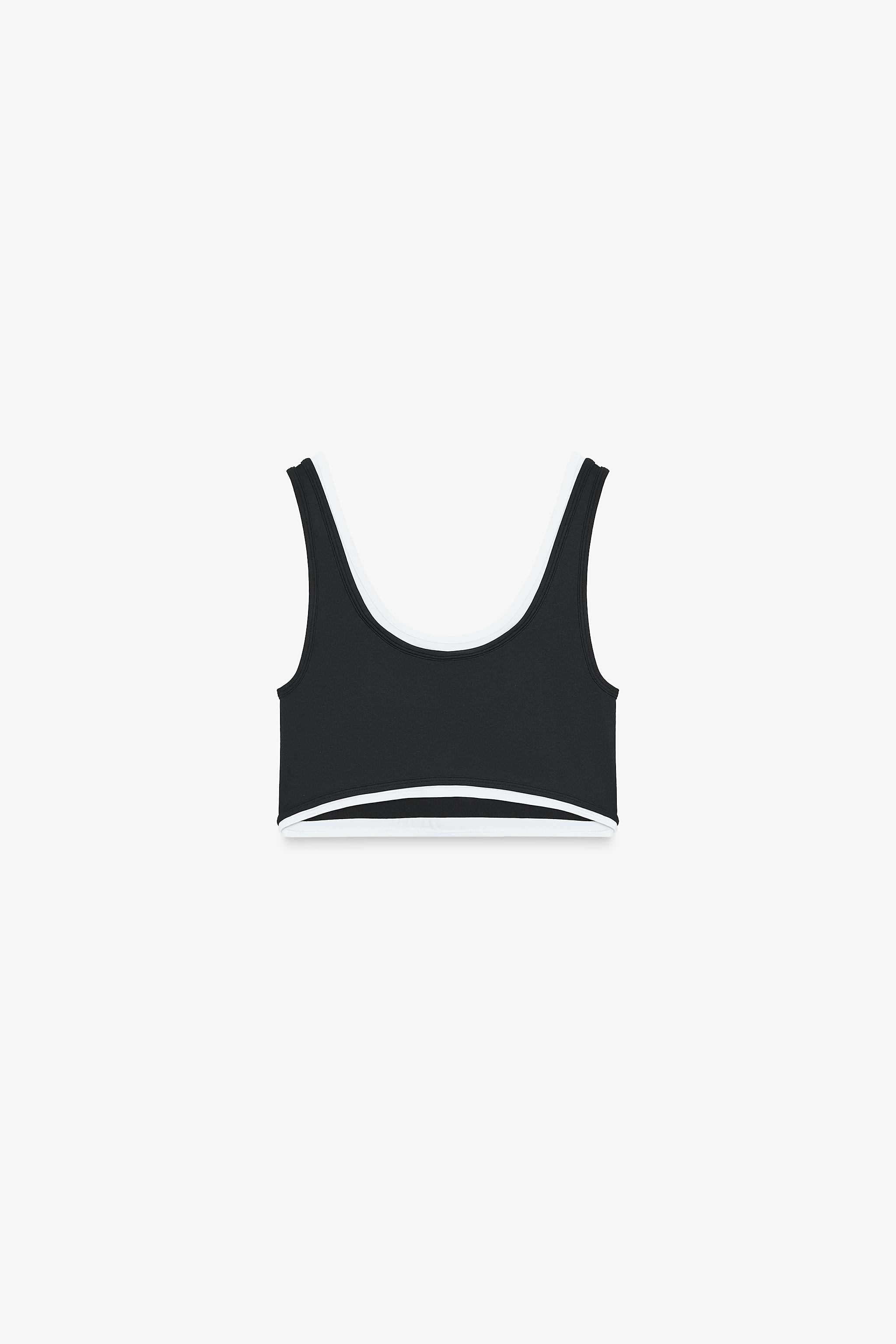 DOUBLE EFFECT SPORTS CROP TOP