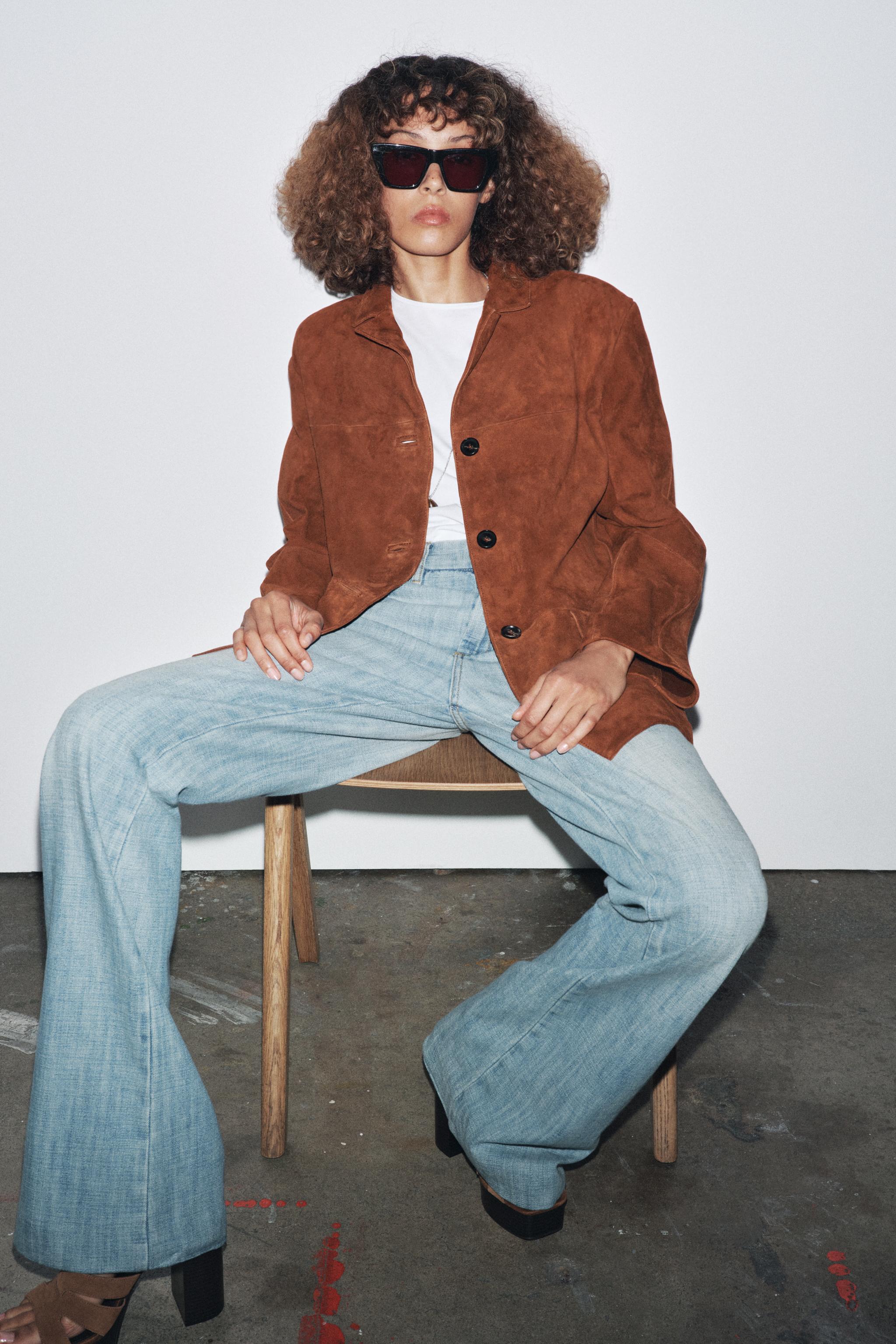 ZW COLLECTION LIMITED EDITION OVERSIZED SUEDE LEATHER BLAZER