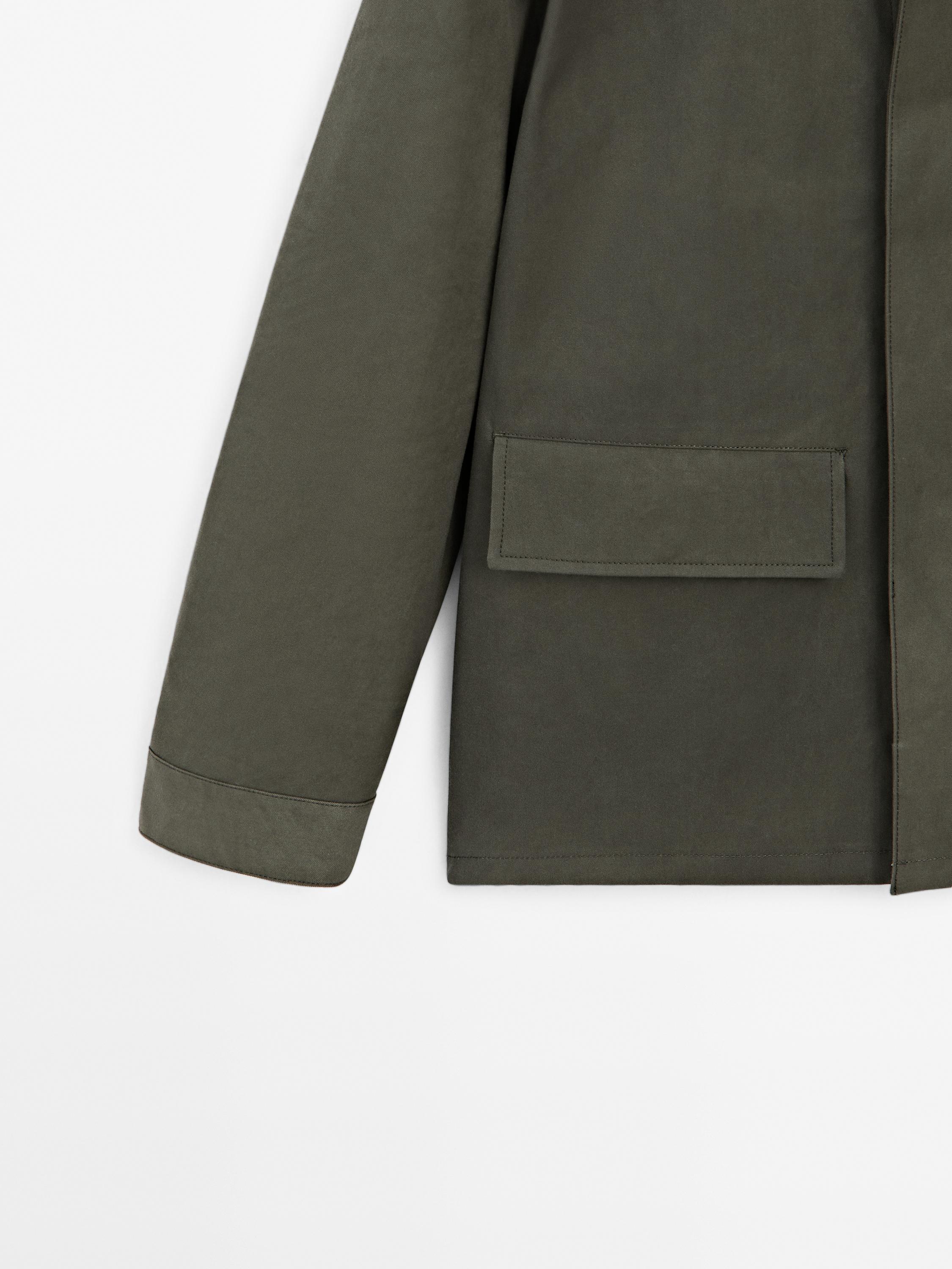 100% cotton maltinto finish jacket