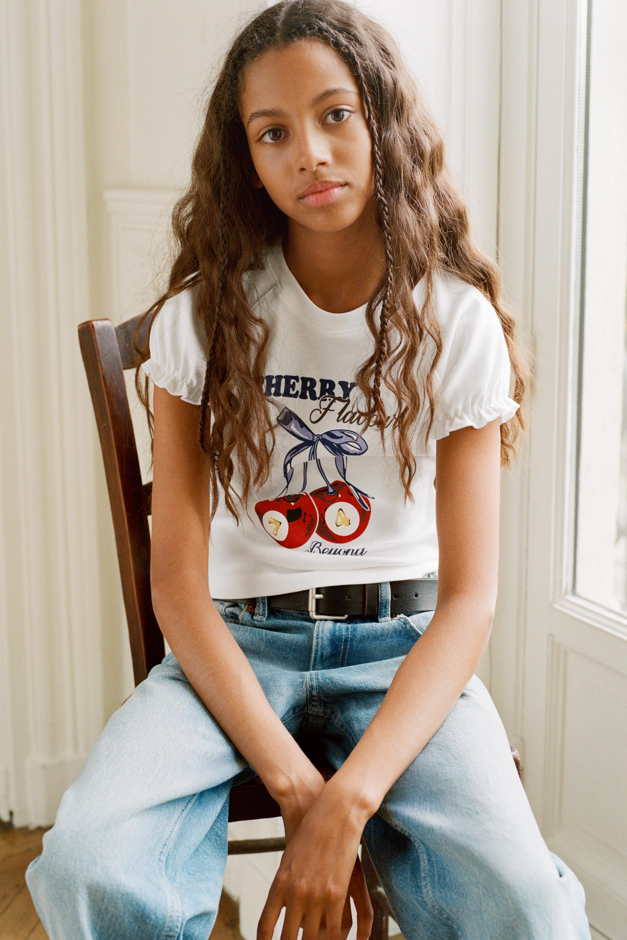 CHERRY PRINT T-SHIRT